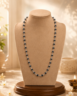 Silver Plated Karungali Mala