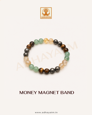 Money Magnet Bracelet -Pyrite,Tiger Eye,Citrine & Aventurine Beads