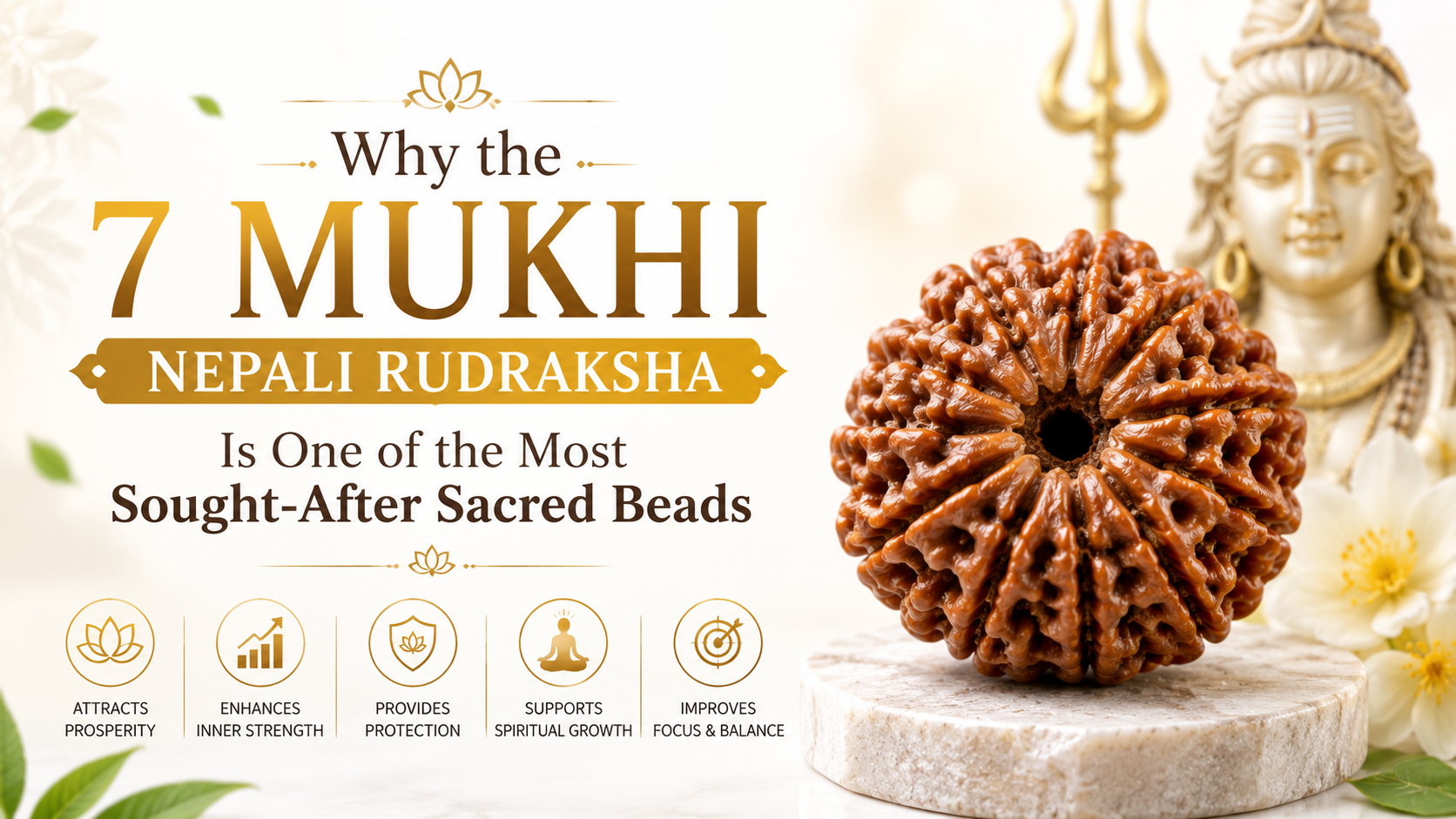 Why the 7 Mukhi Nepali Rudraksha Is One of the Most Sought-After Sacred Beads