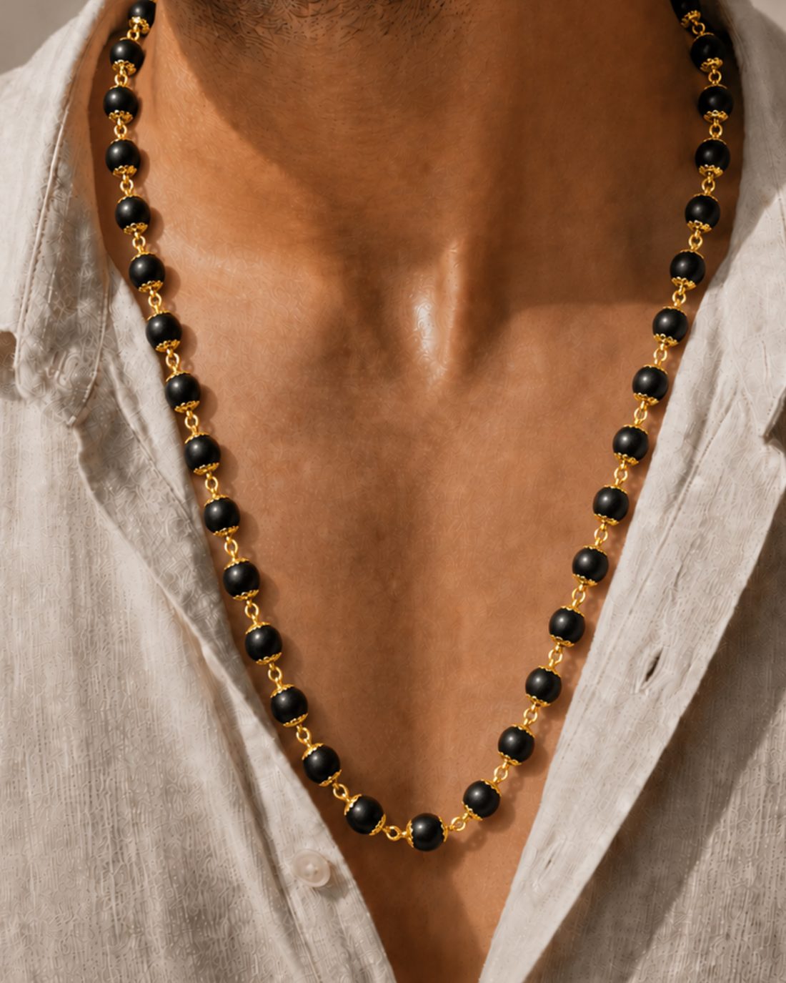 Gold Plated Karungali Mala