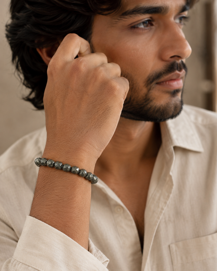Diamond Shape Pyrite Bracelet