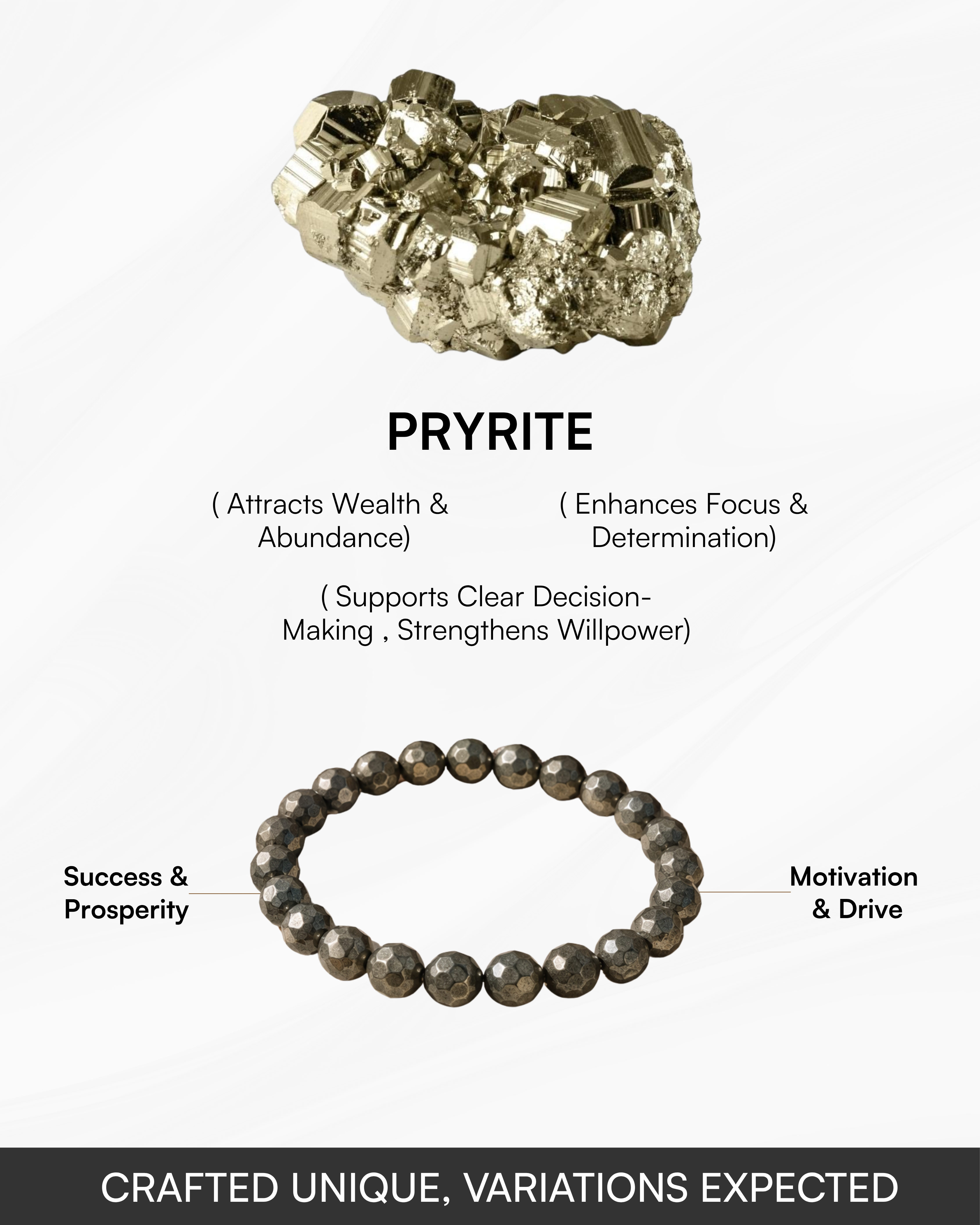 Diamond Shape Pyrite Bracelet