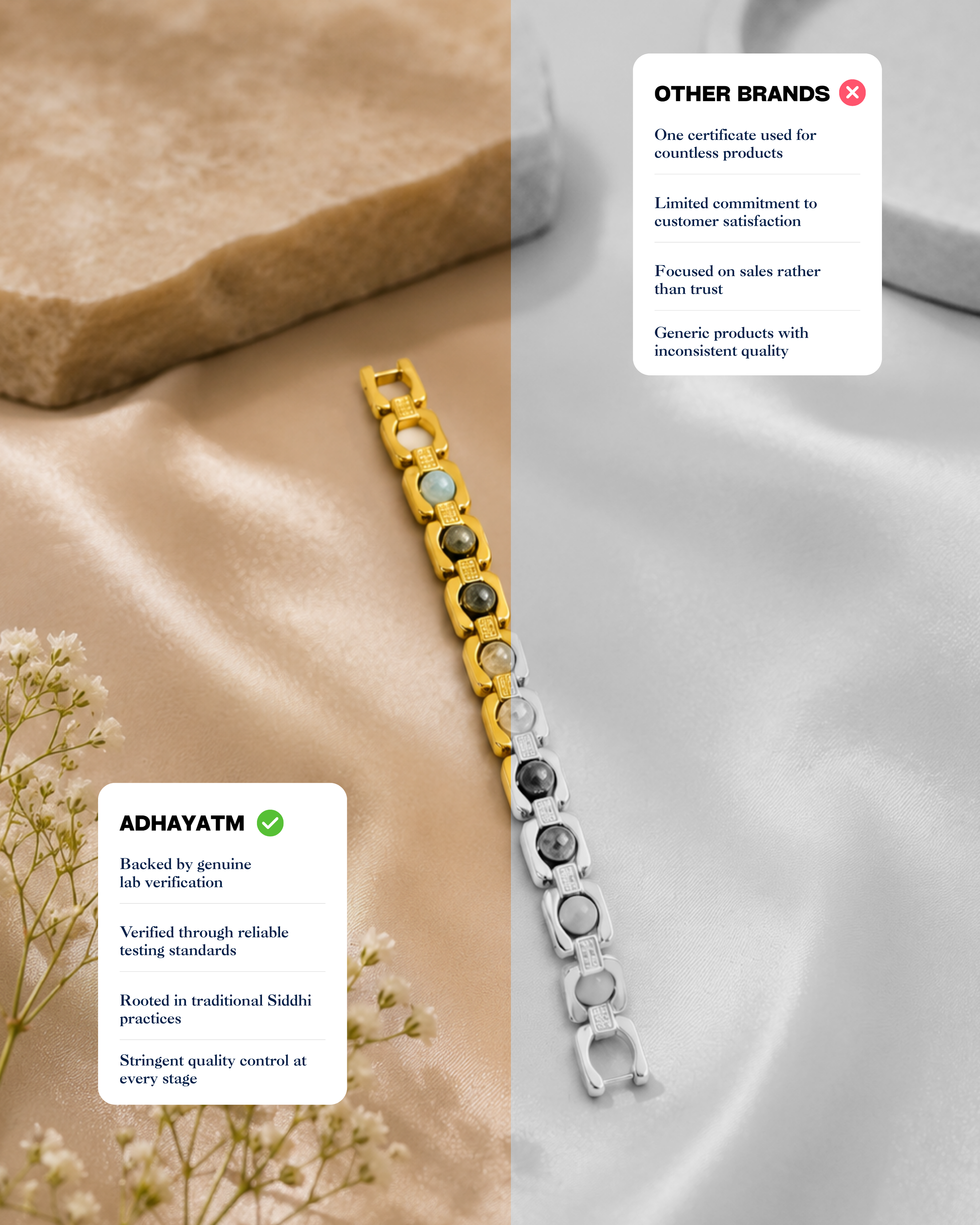 Gold Plated Aura Fusion Link Bracelet