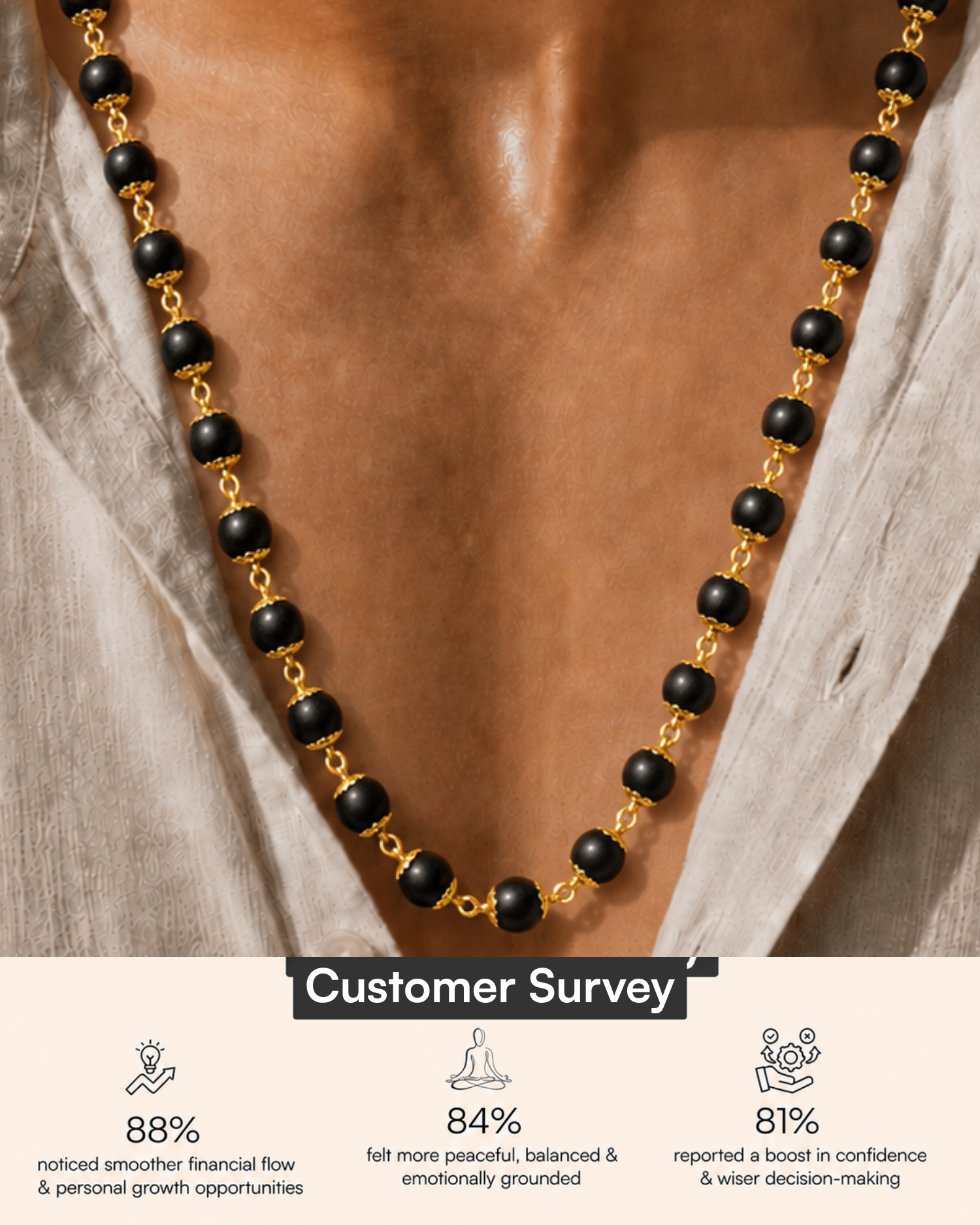 Gold Plated Karungali Mala