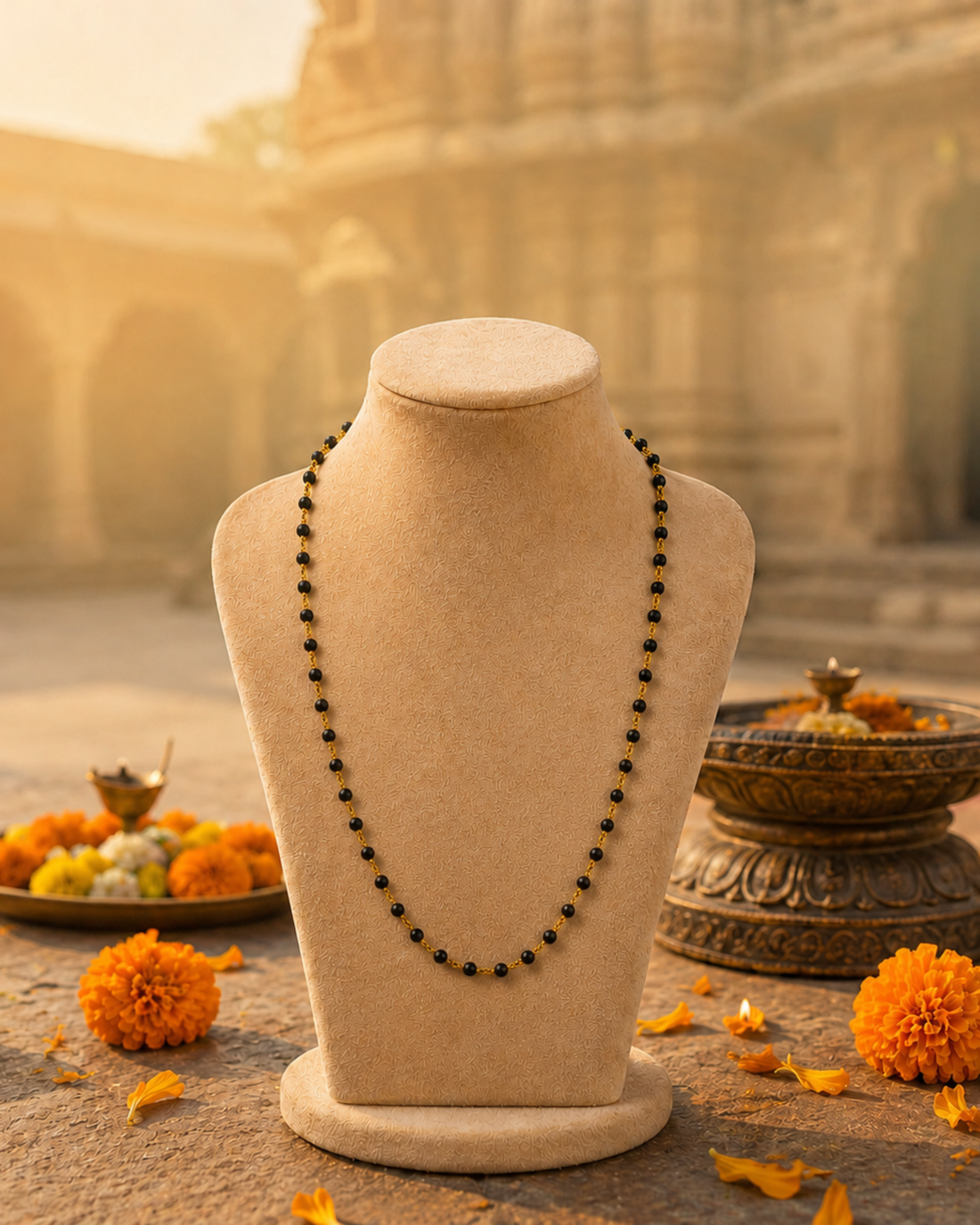 Gold Plaated Karungali Mala