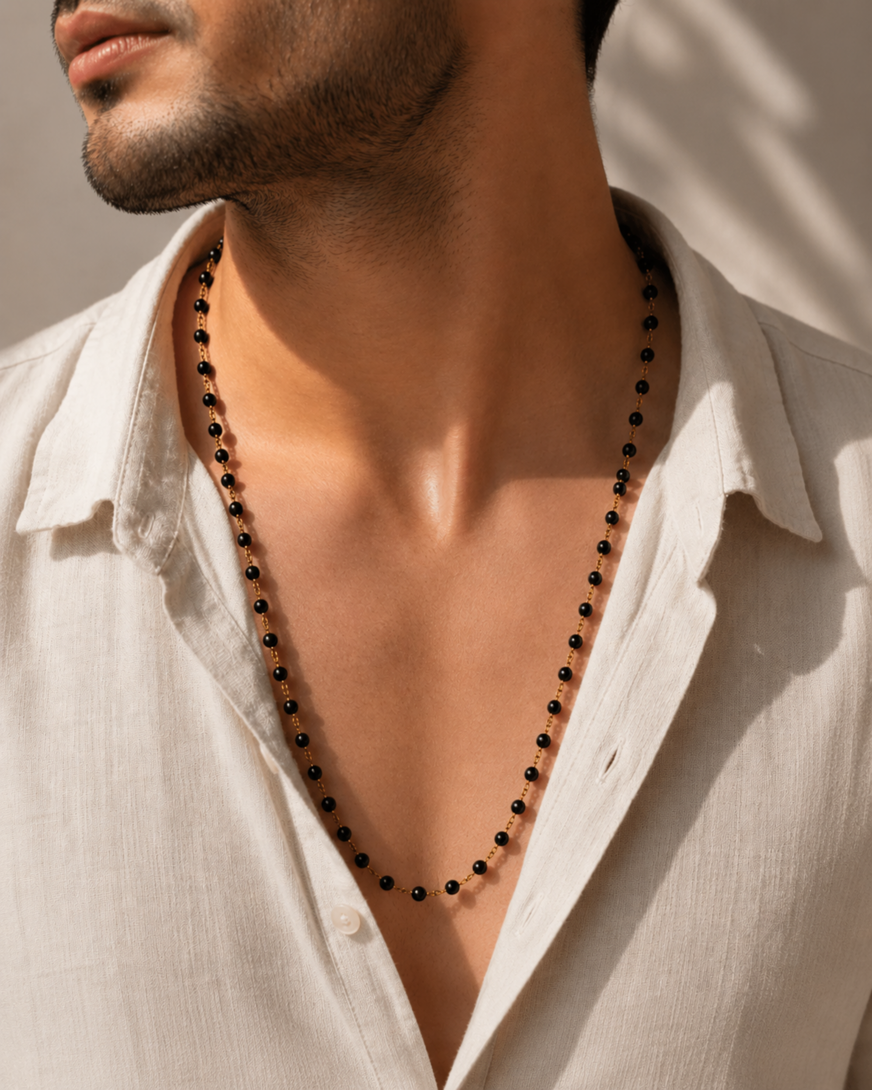 Gold Plaated Karungali Mala