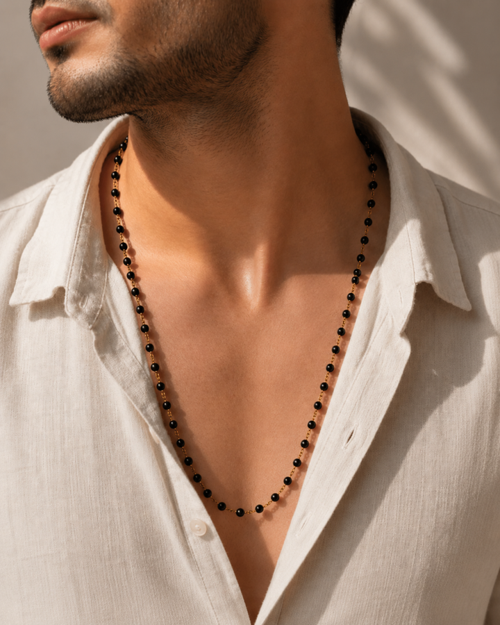 Gold Plaated Karungali Mala