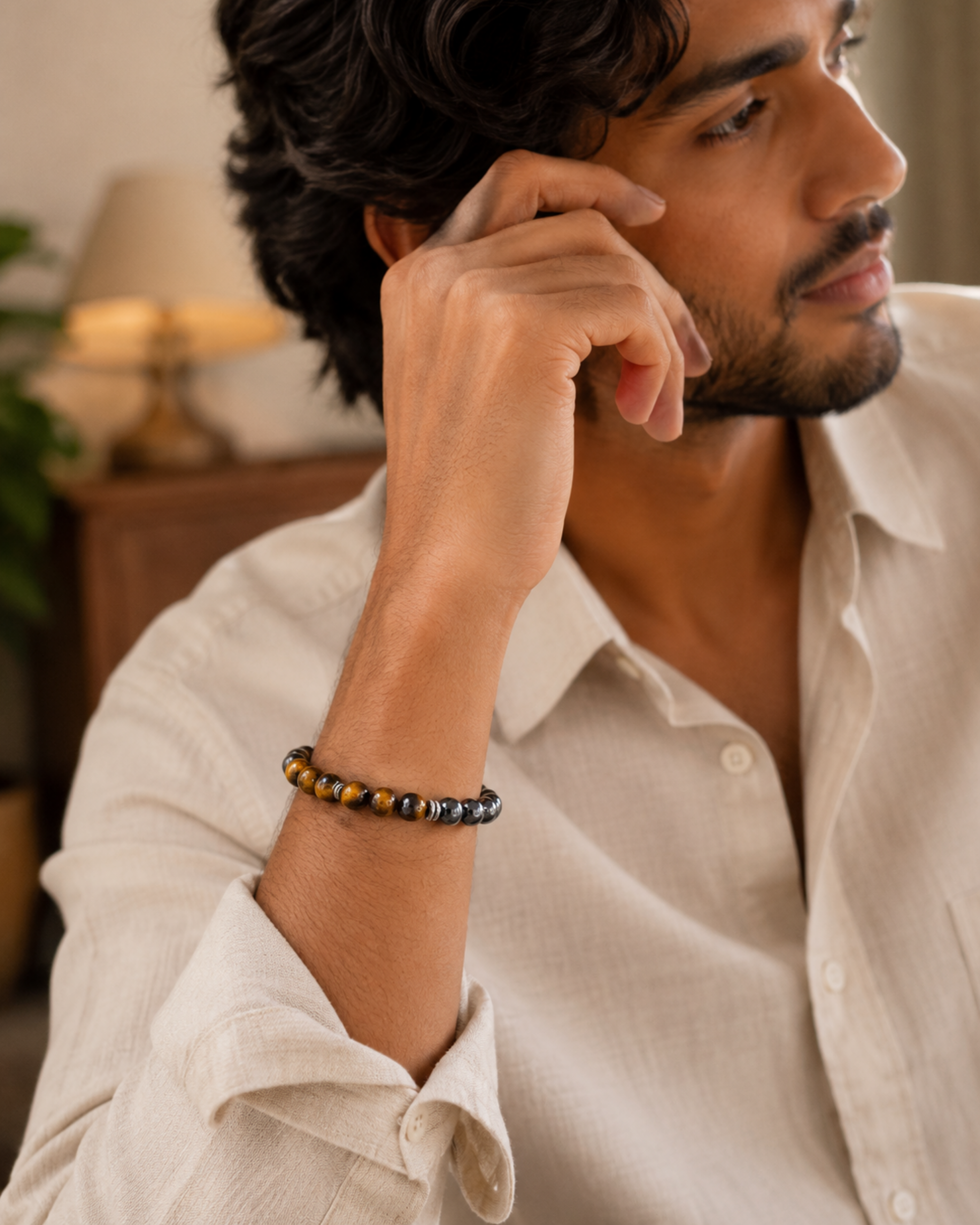 Tiger Eye Hematite Bracelet