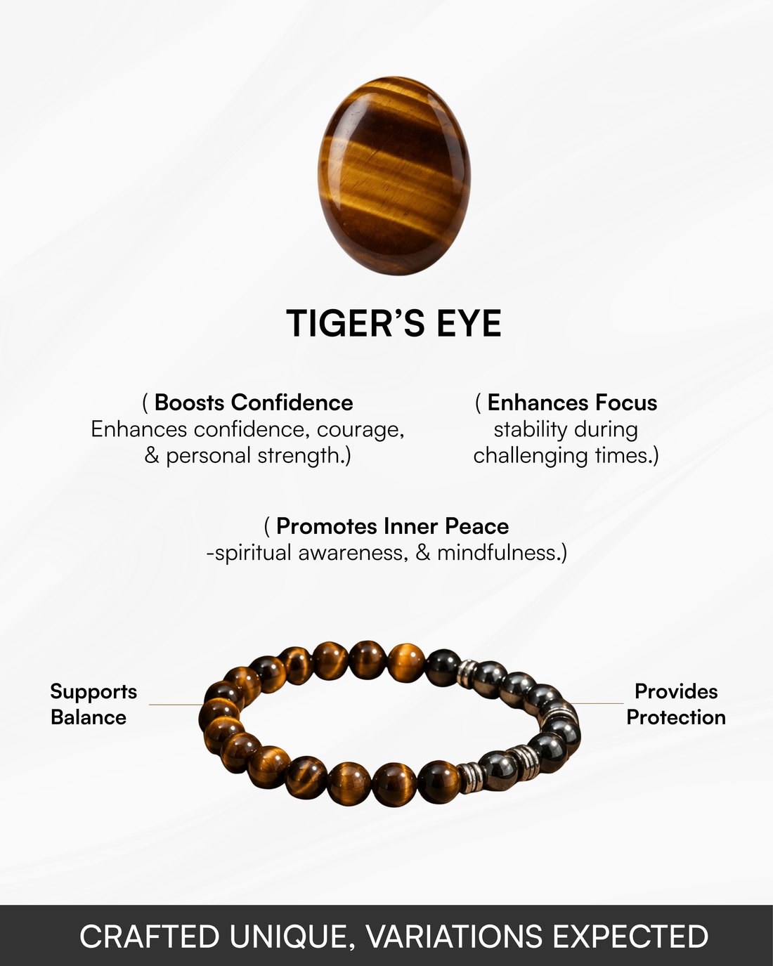 Tiger Eye Hematite Bracelet
