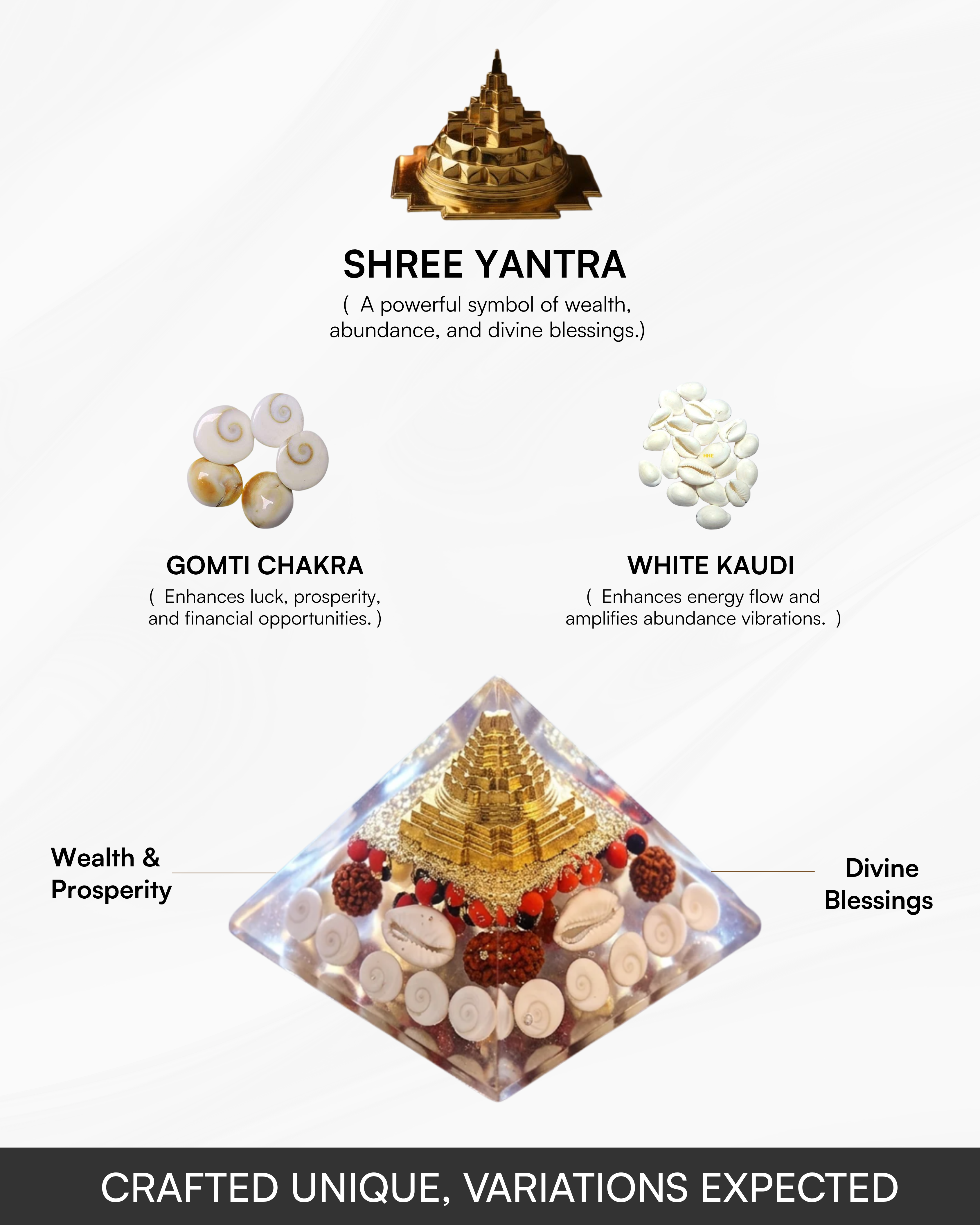 Golden Lakshmi Money Magnet Pyramid