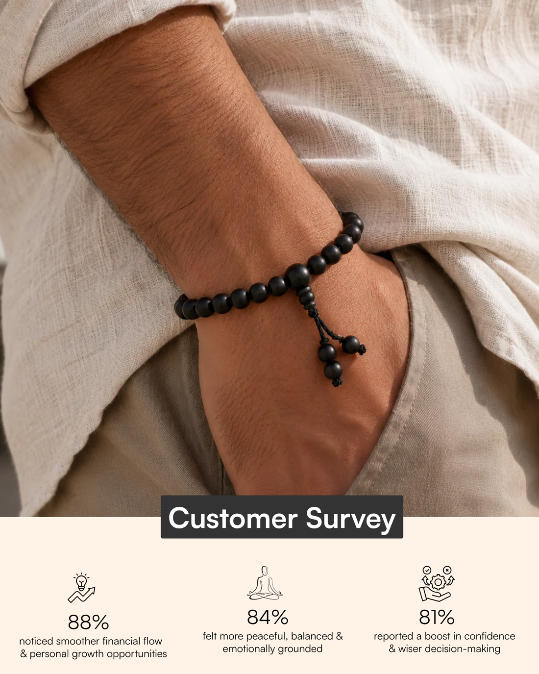 Karungali Balance Band-Natural Ebony Wood