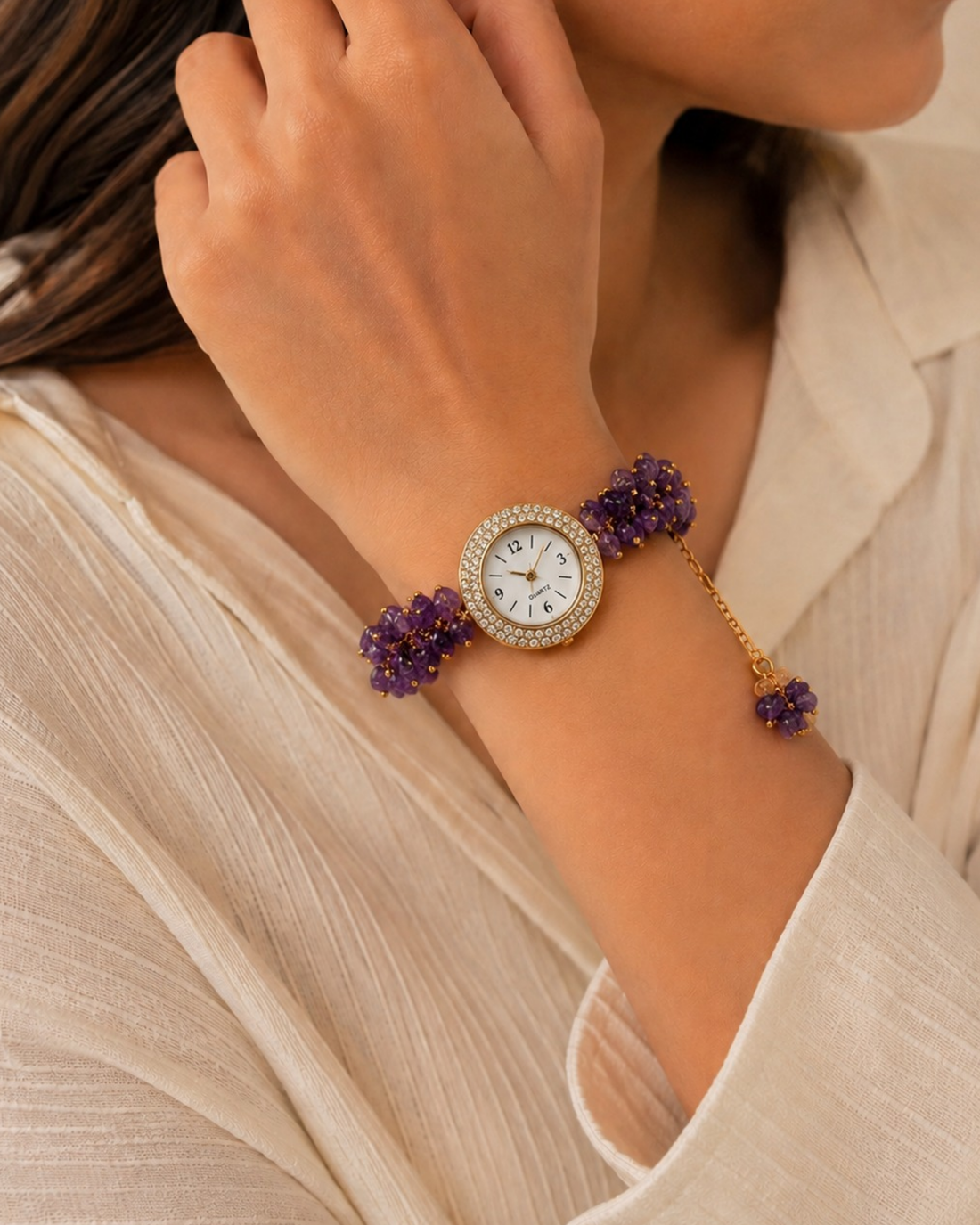 Crystal Queen Amethyst Watch
