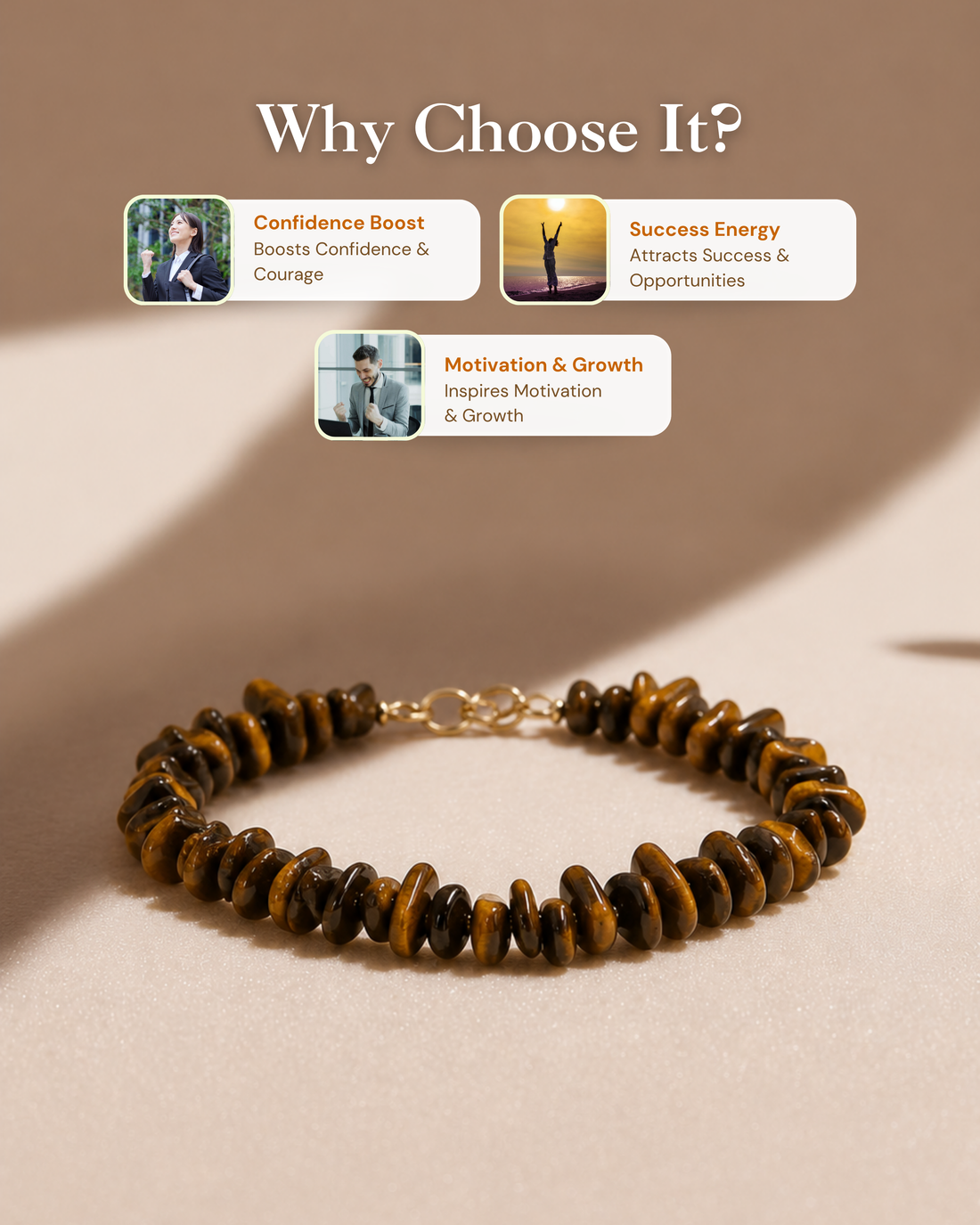 Tiger Eye Chips Bracelet