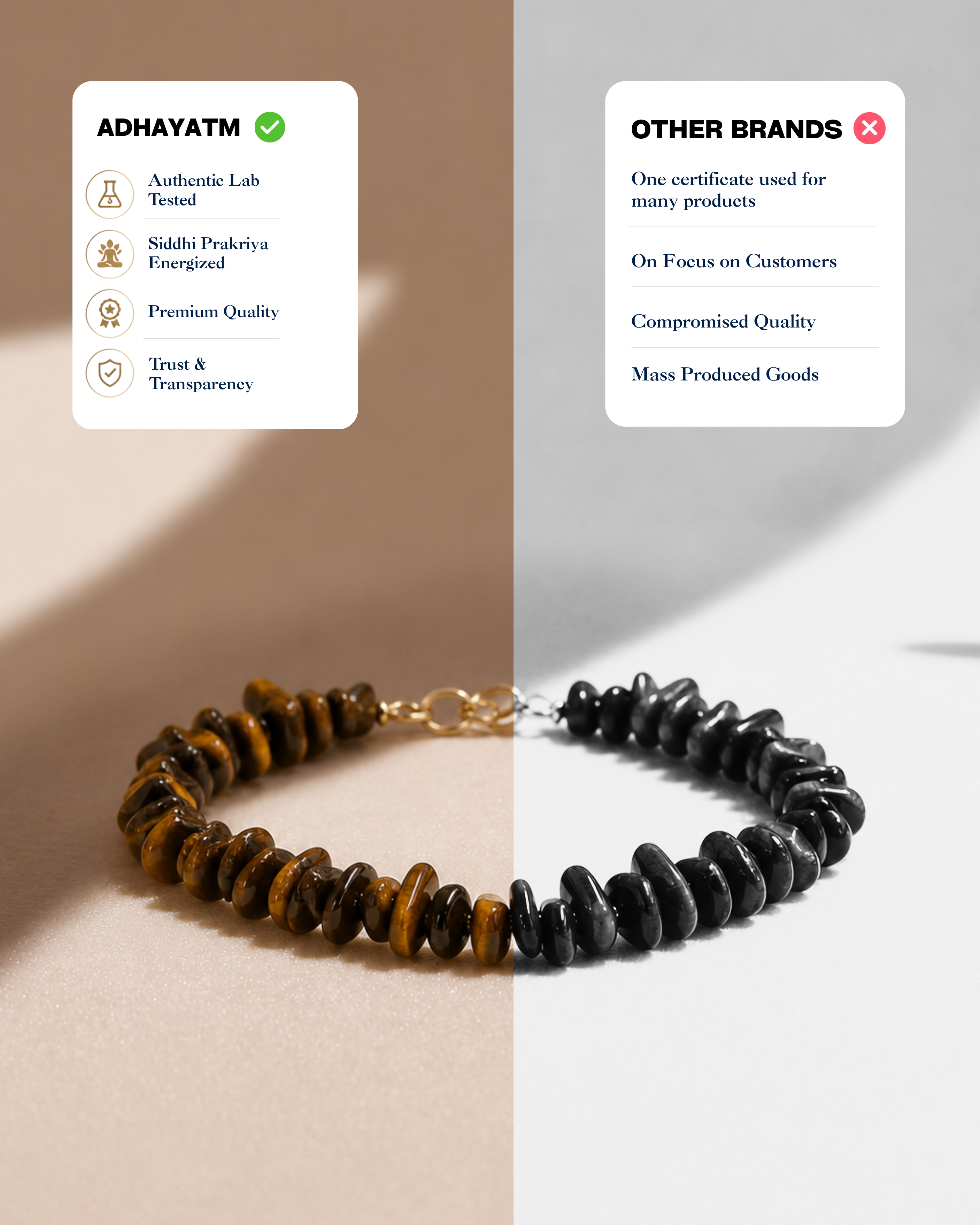 Tiger Eye Chips Bracelet