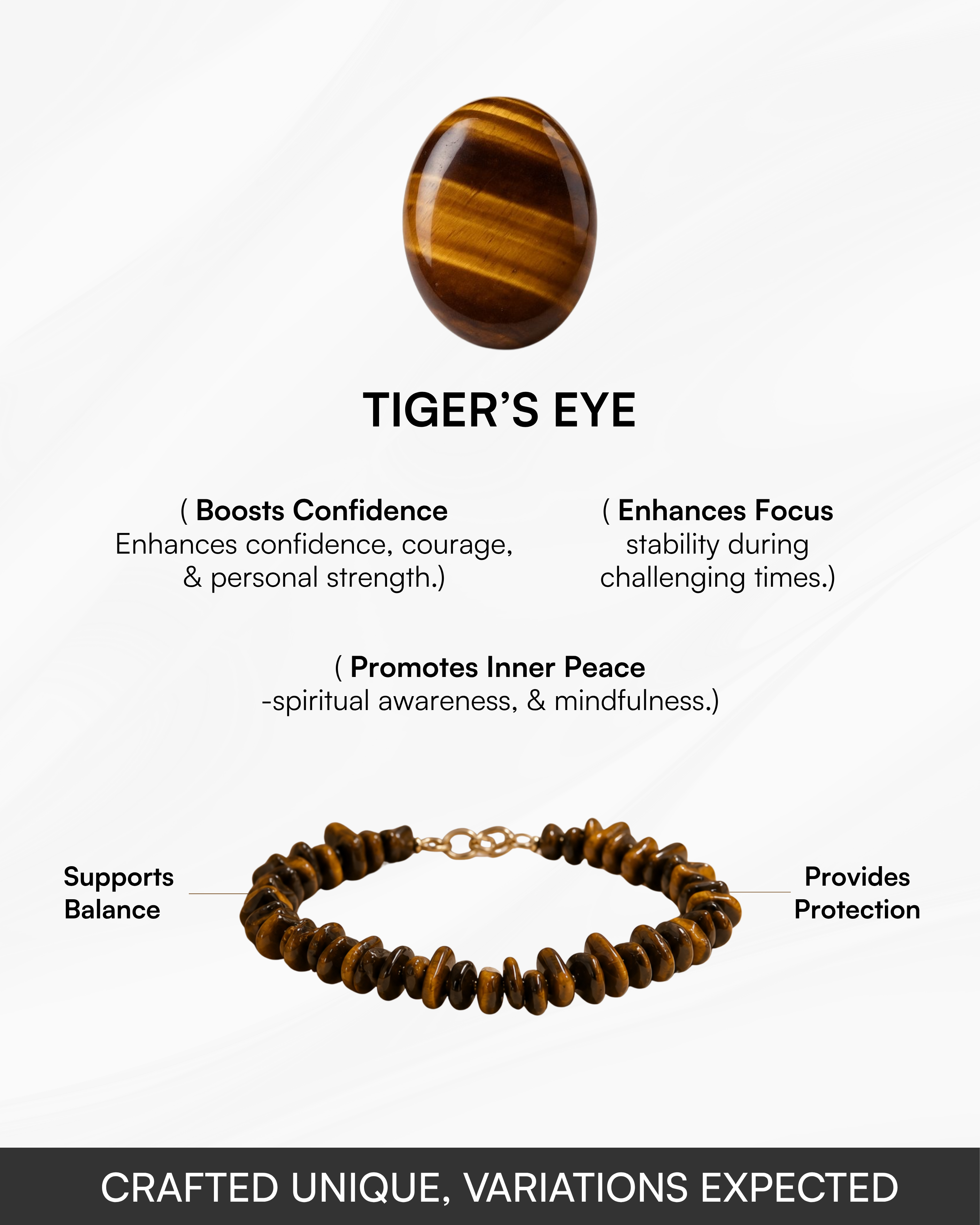 Tiger Eye Chips Bracelet