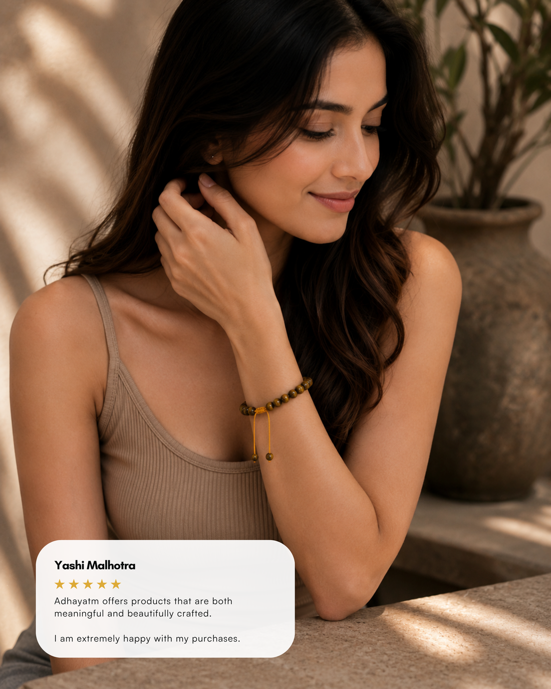 Tiger eye Tie-Up Band