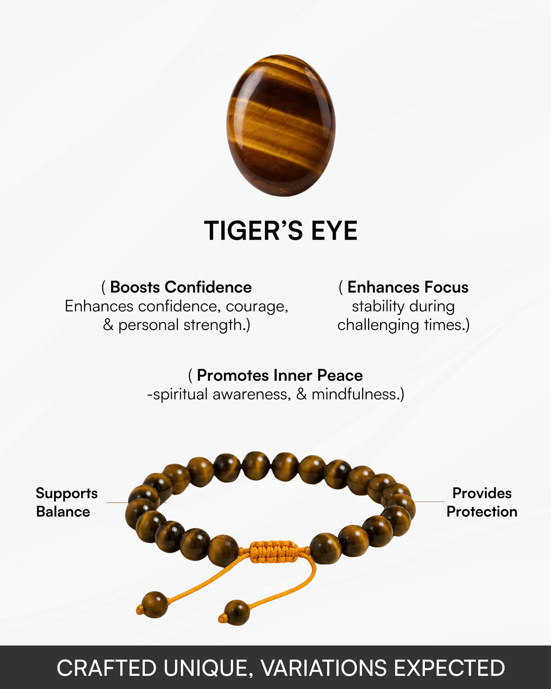 Tiger eye Tie-Up Band