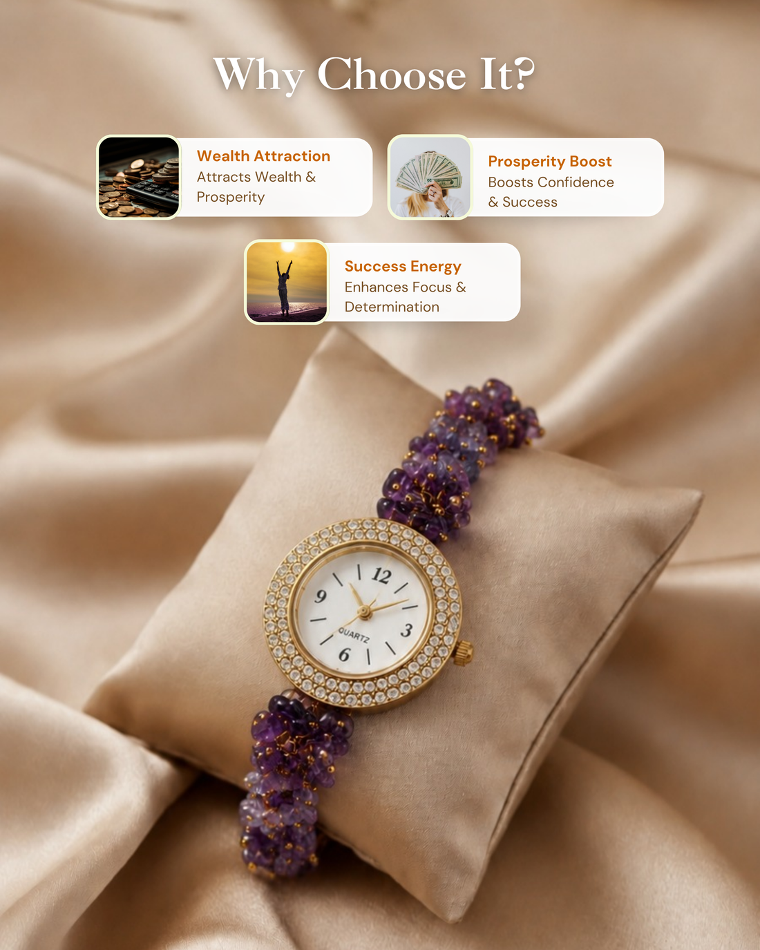 Crystal Queen Amethyst Watch