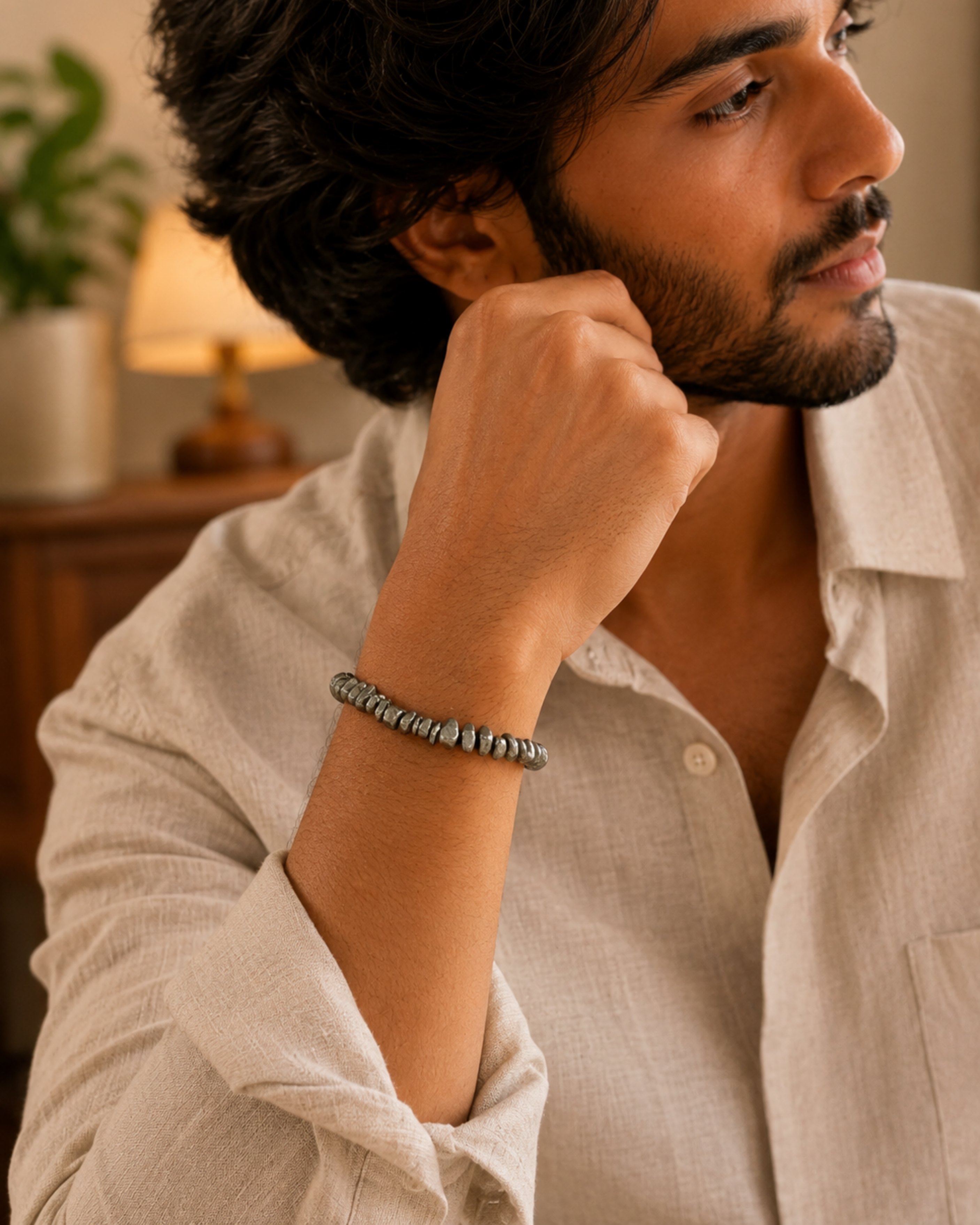 Pyrite Chips Bracelet