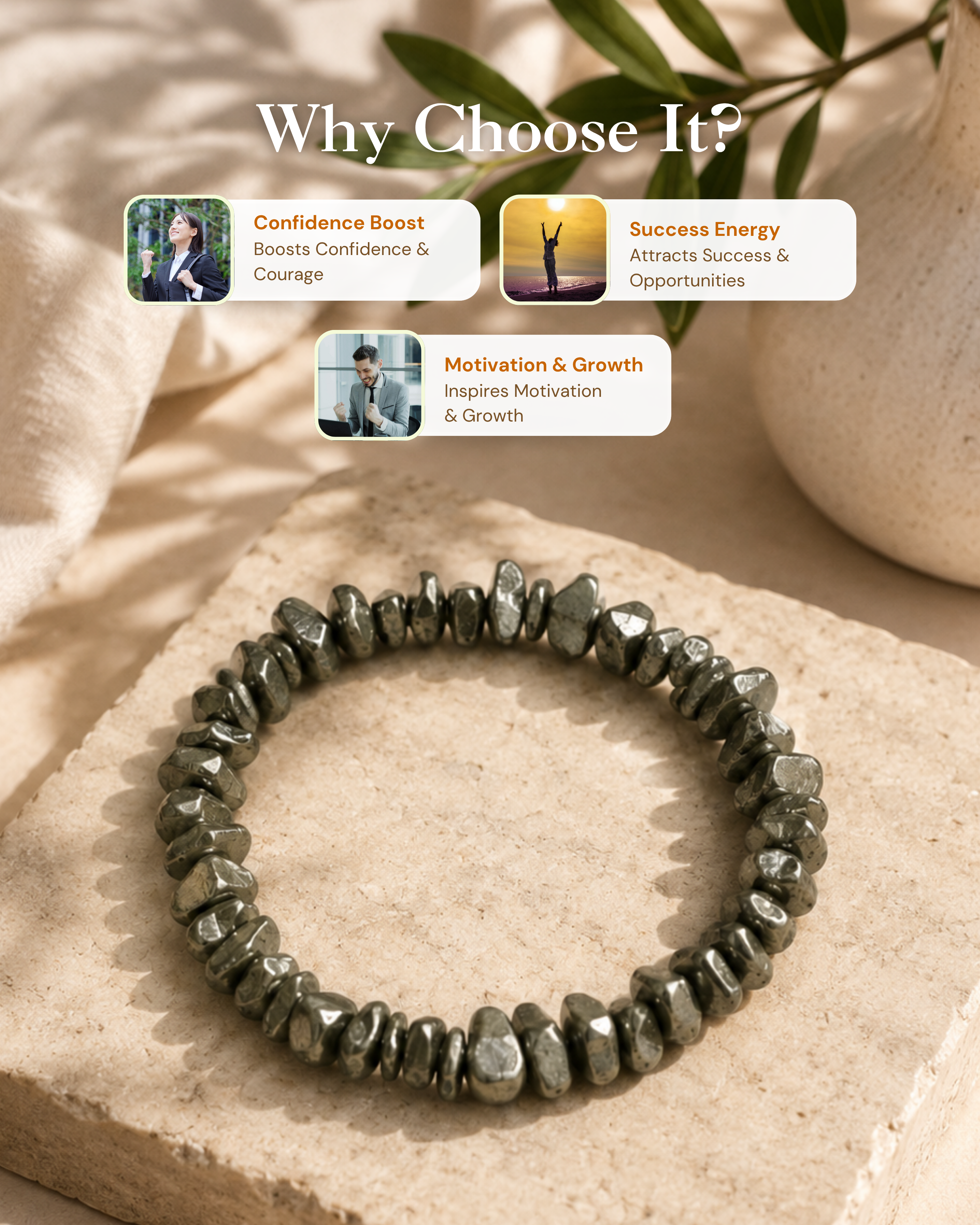Pyrite Chips Bracelet