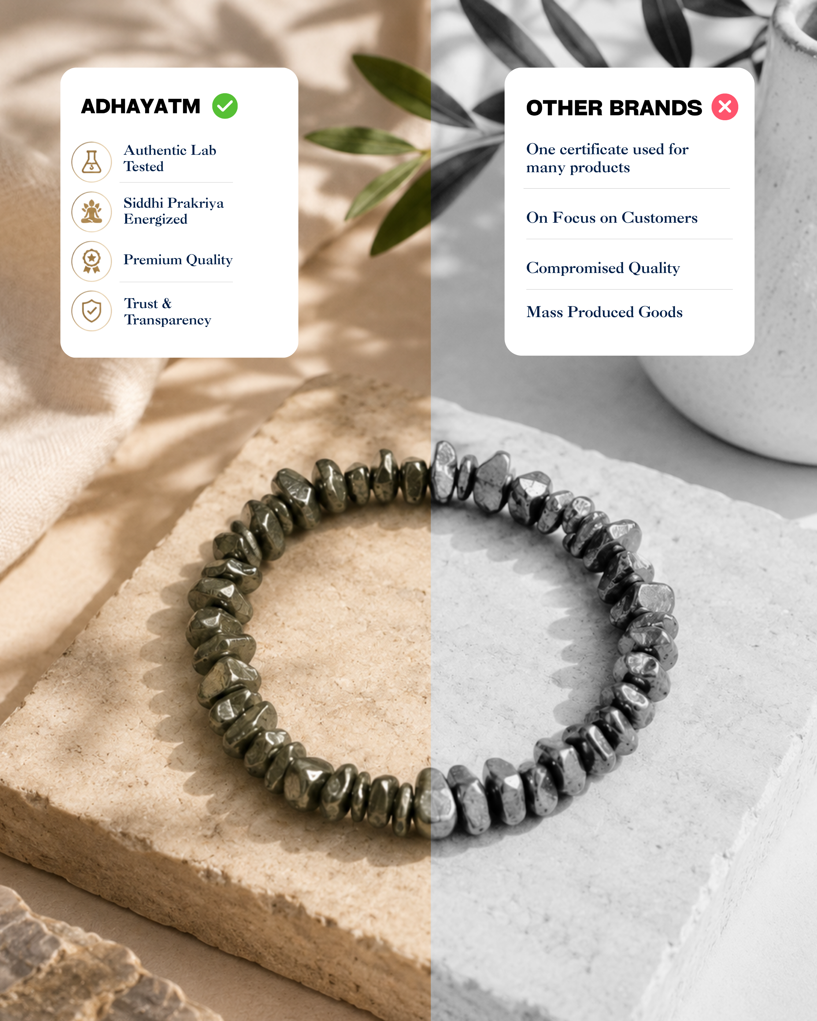 Pyrite Chips Bracelet