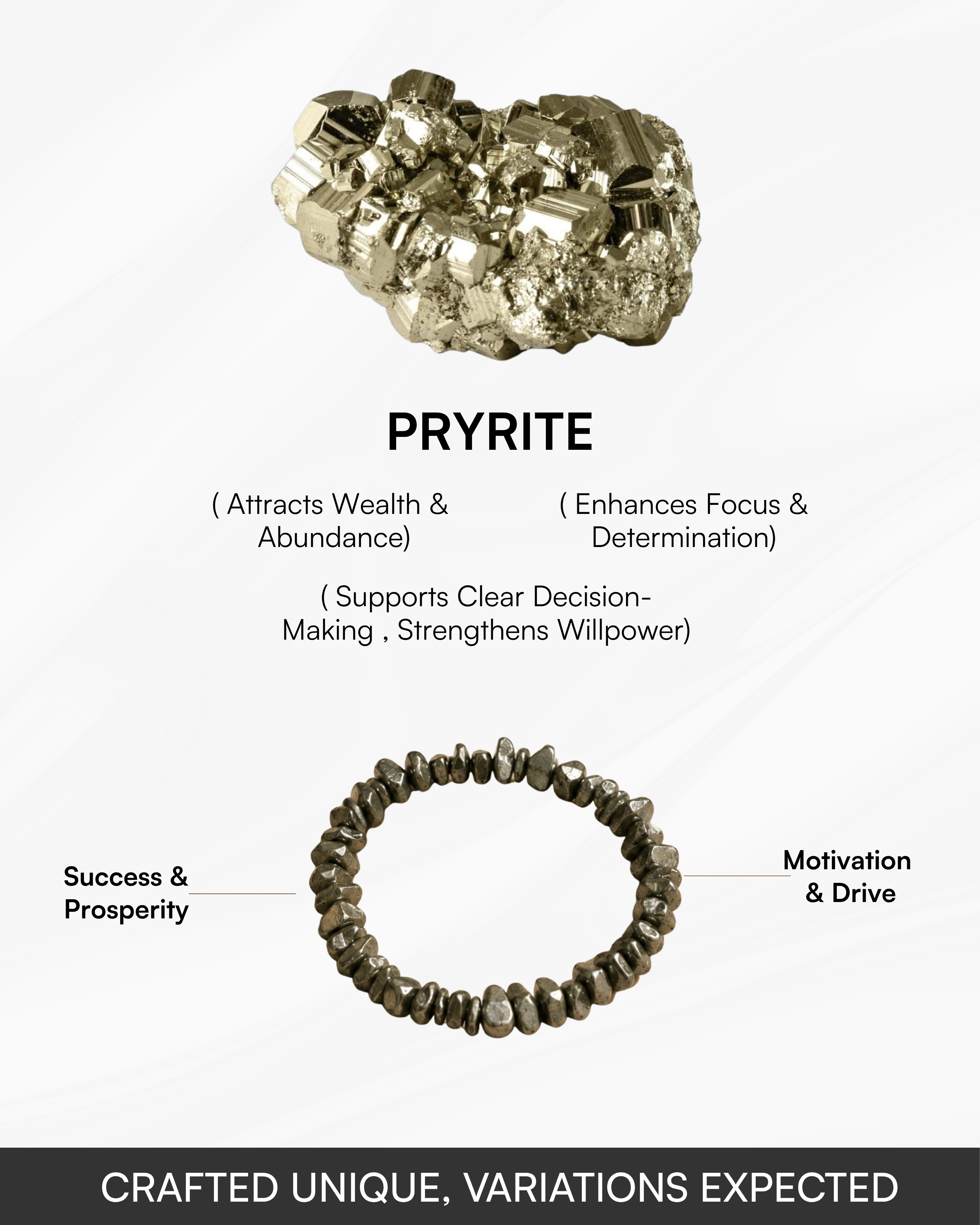 Pyrite Chips Bracelet