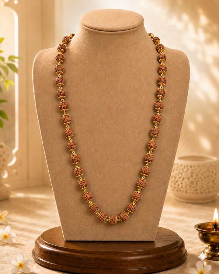 Gold Plated Shuddoham Rudraksh Mala