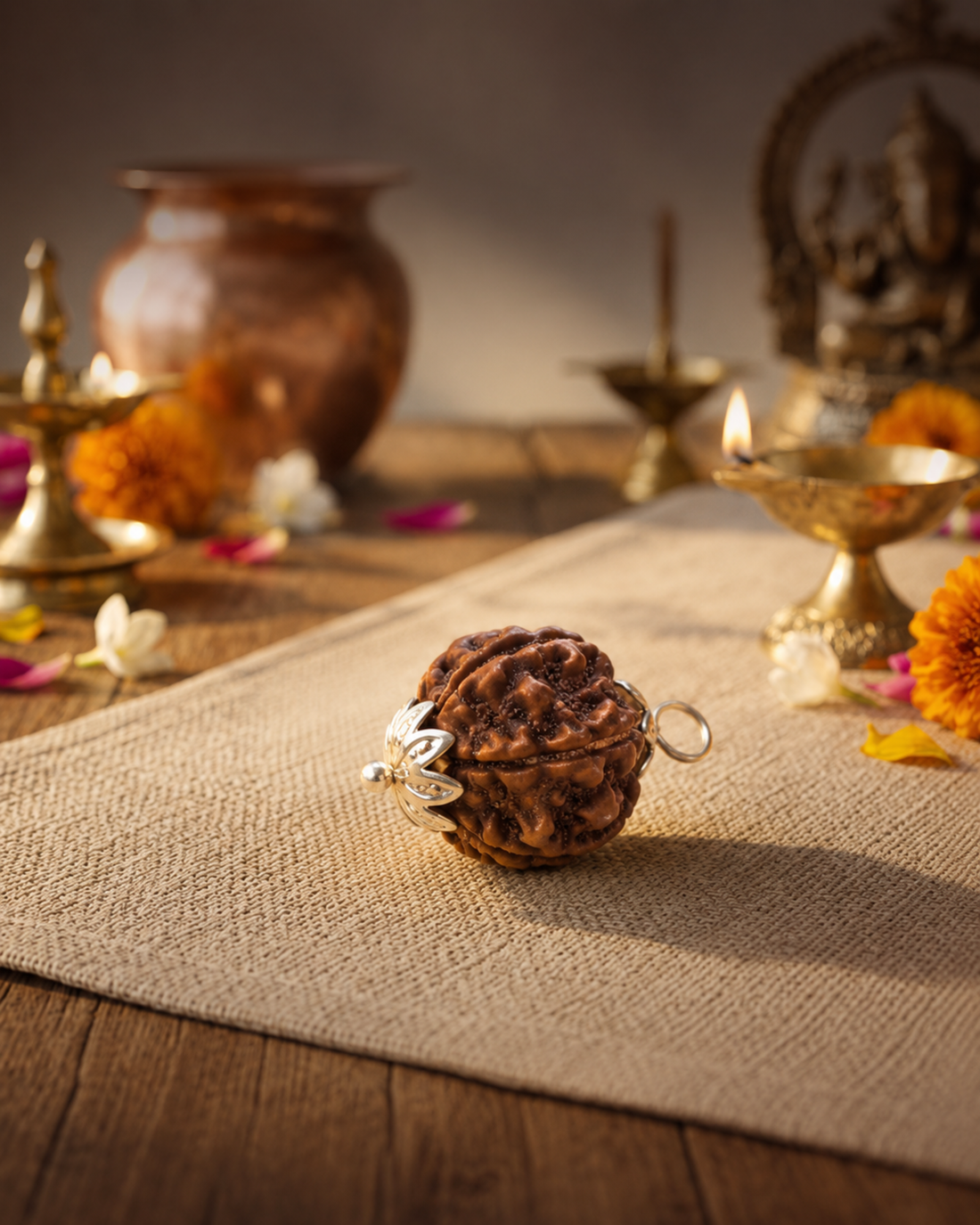 6-Mukhi Nepali Rudraksh (6 मुखी नेपाली रुद्राक्ष)