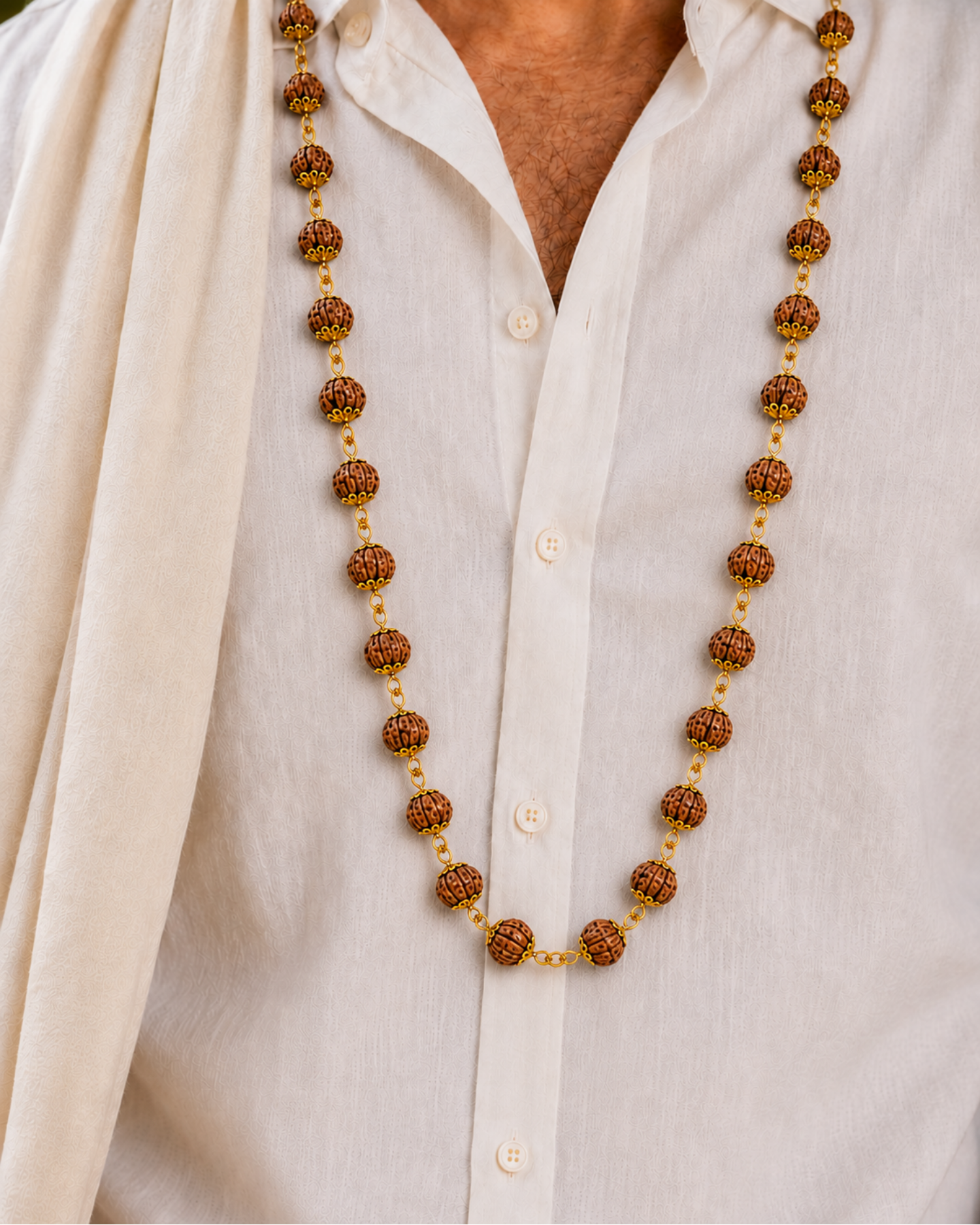 Gold Plated Shuddoham Rudraksh Mala