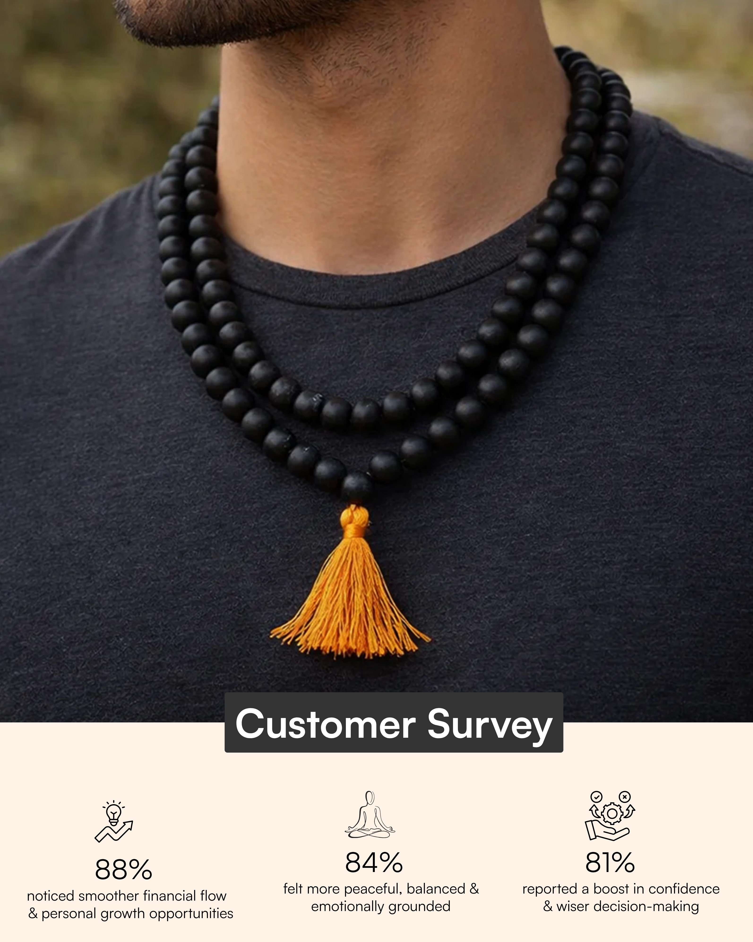 108+1 Divya Karungali Mala-Natural Ebony Wood