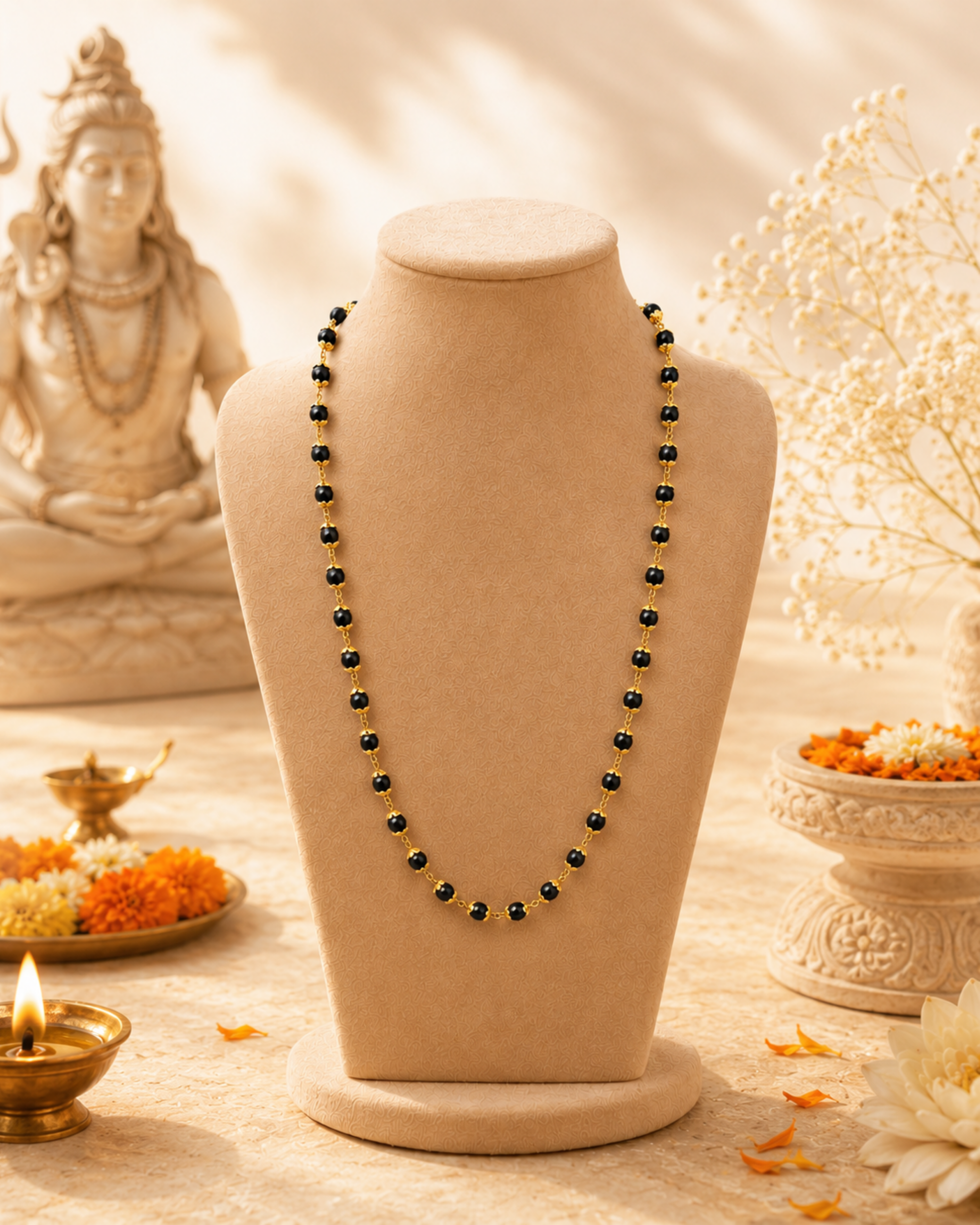 Gold Plated Karungali Mala