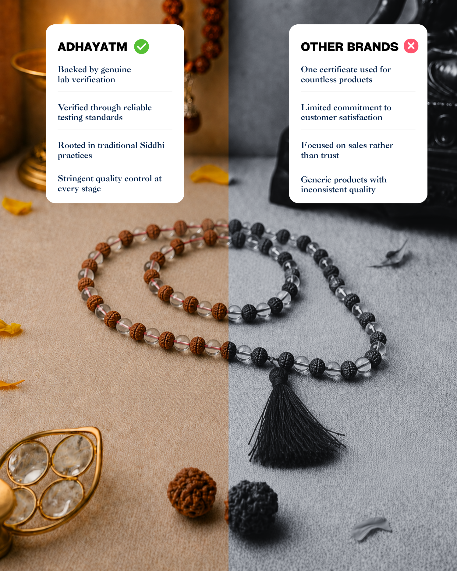 Rudraksh Sphatic Mala