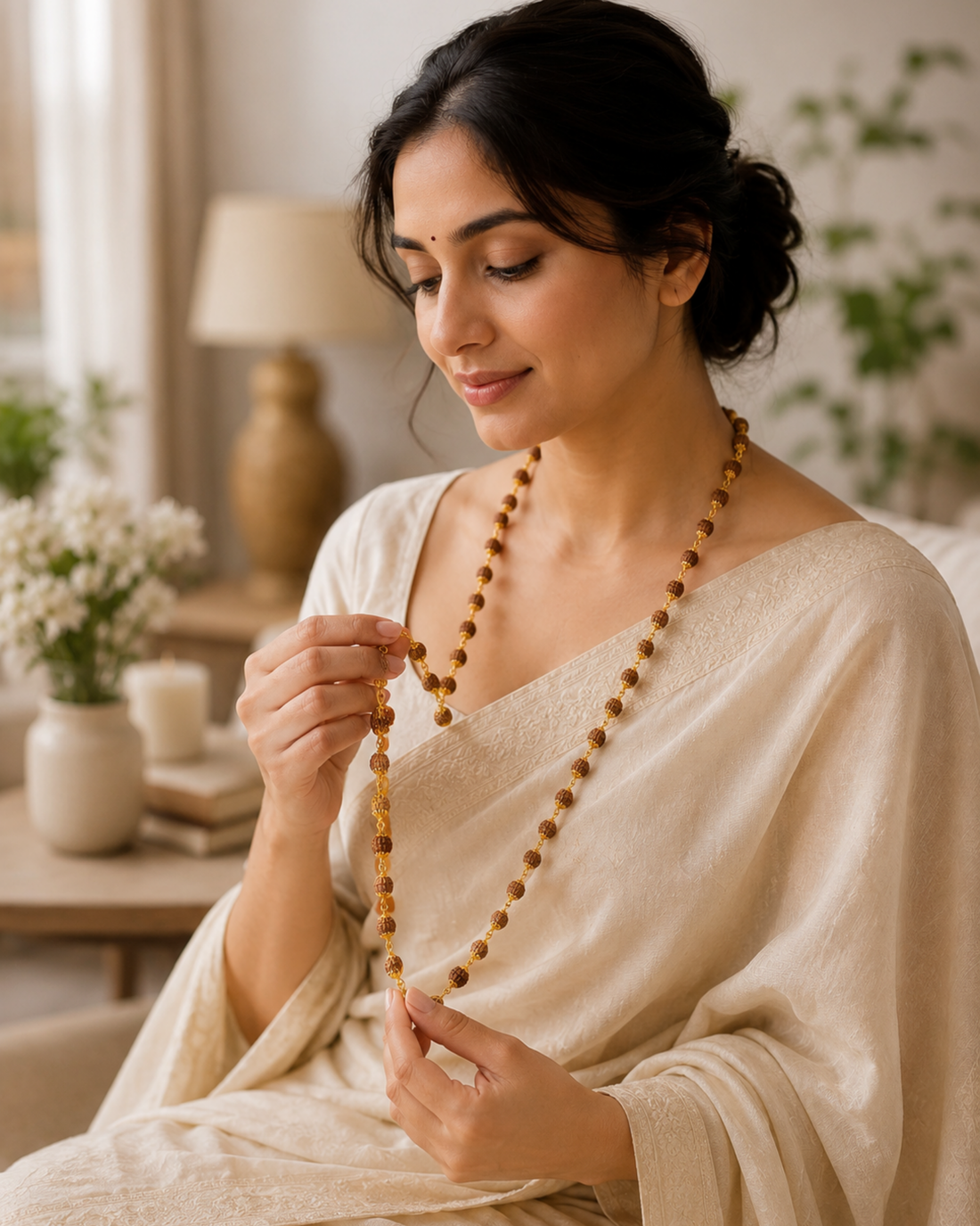 Gold Plated Shuddoham Rudraksh Mala