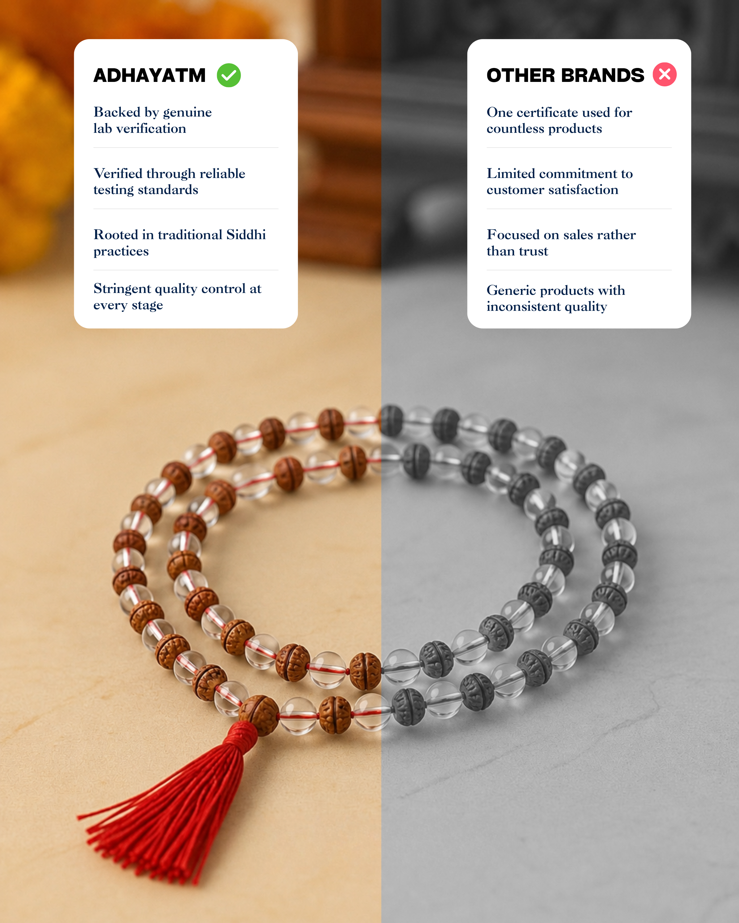 Rudraksh Sphatic Mala