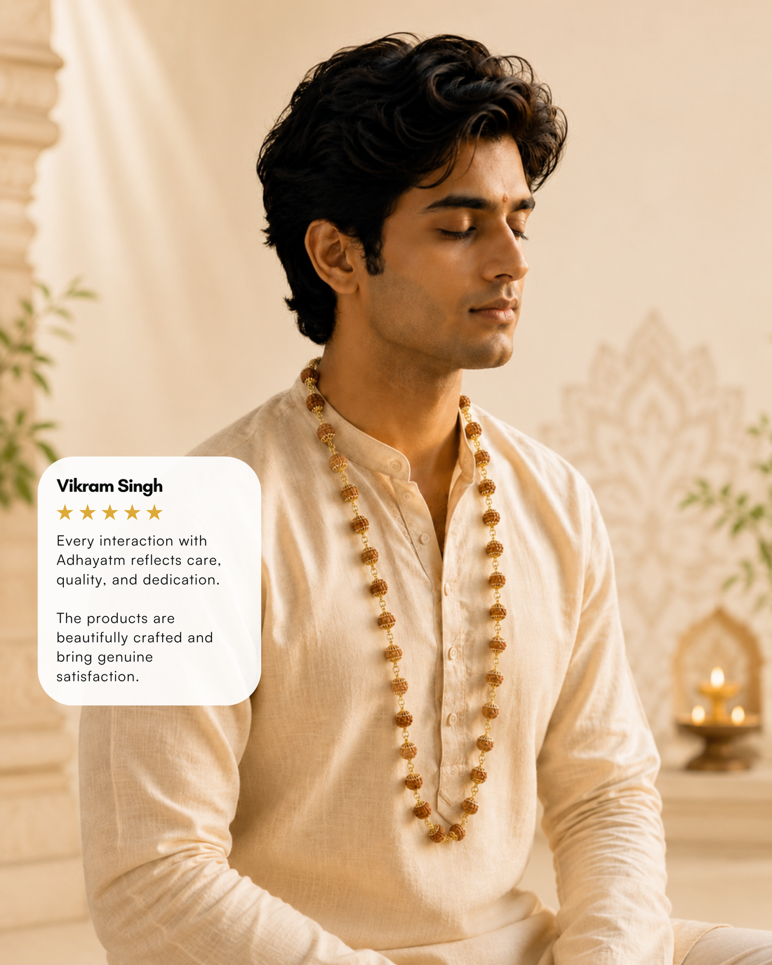 Gold Plated Shuddoham Rudraksh Mala