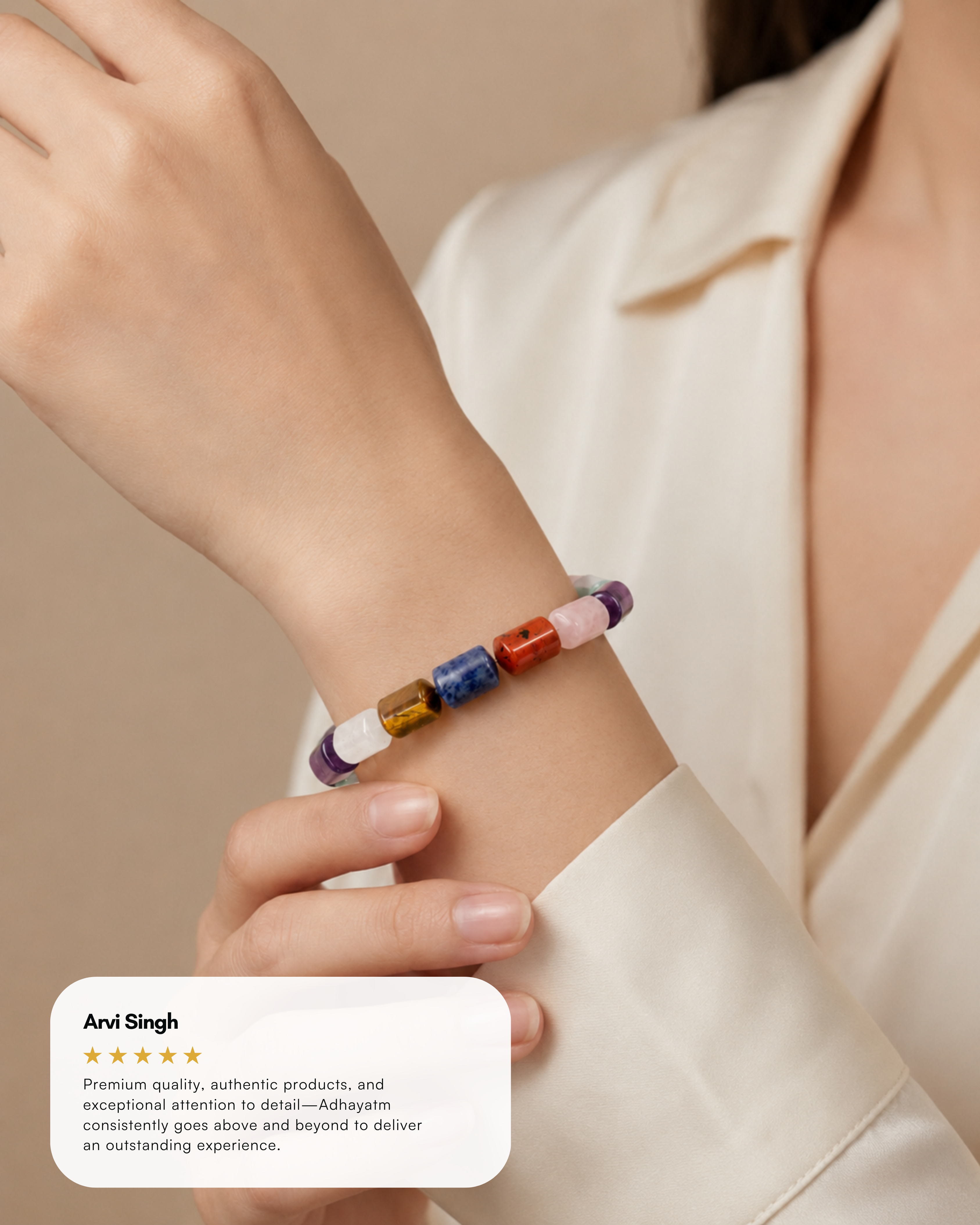 Astroveda 7 Crystal Loop Band