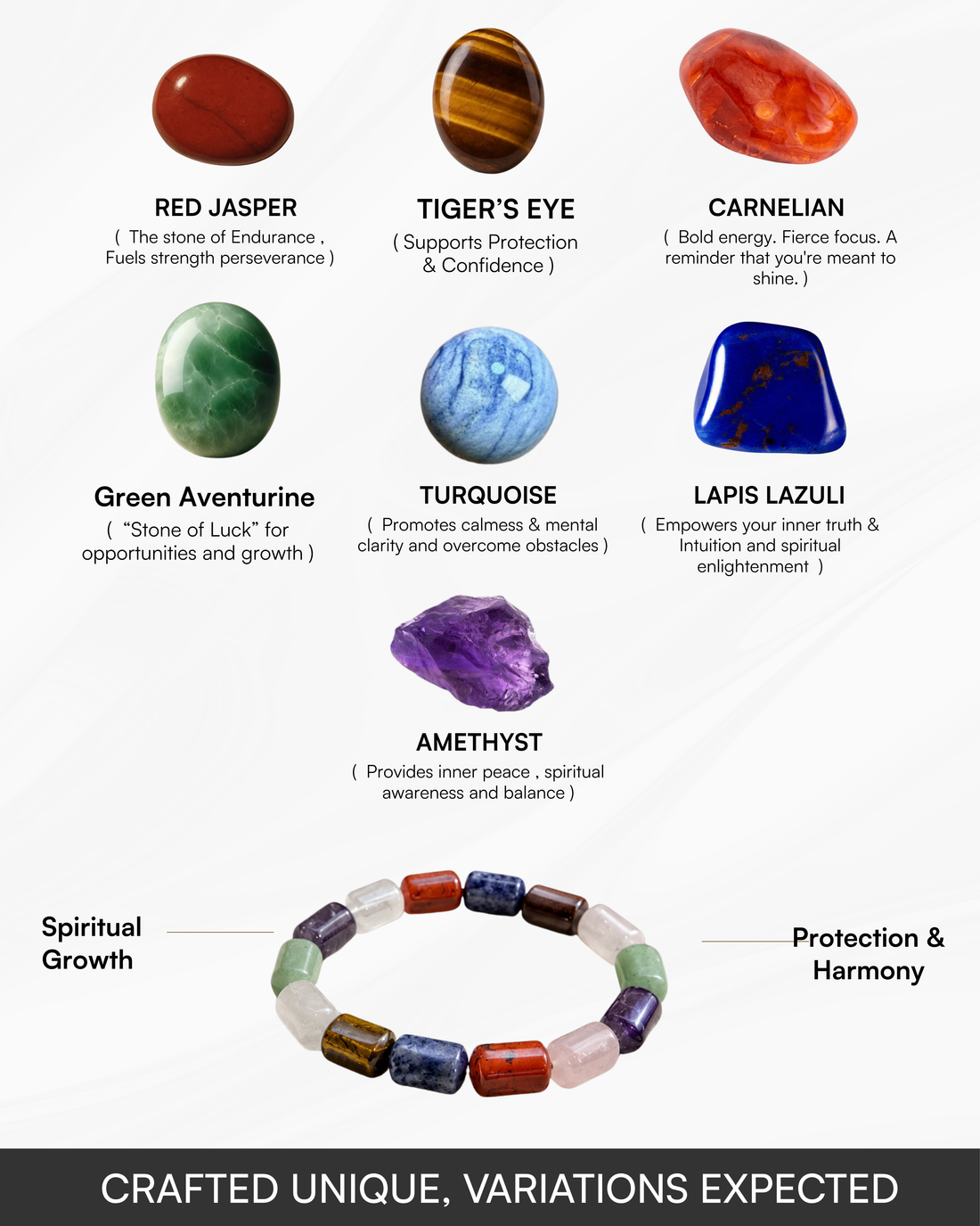 Astroveda 7 Crystal Loop Band