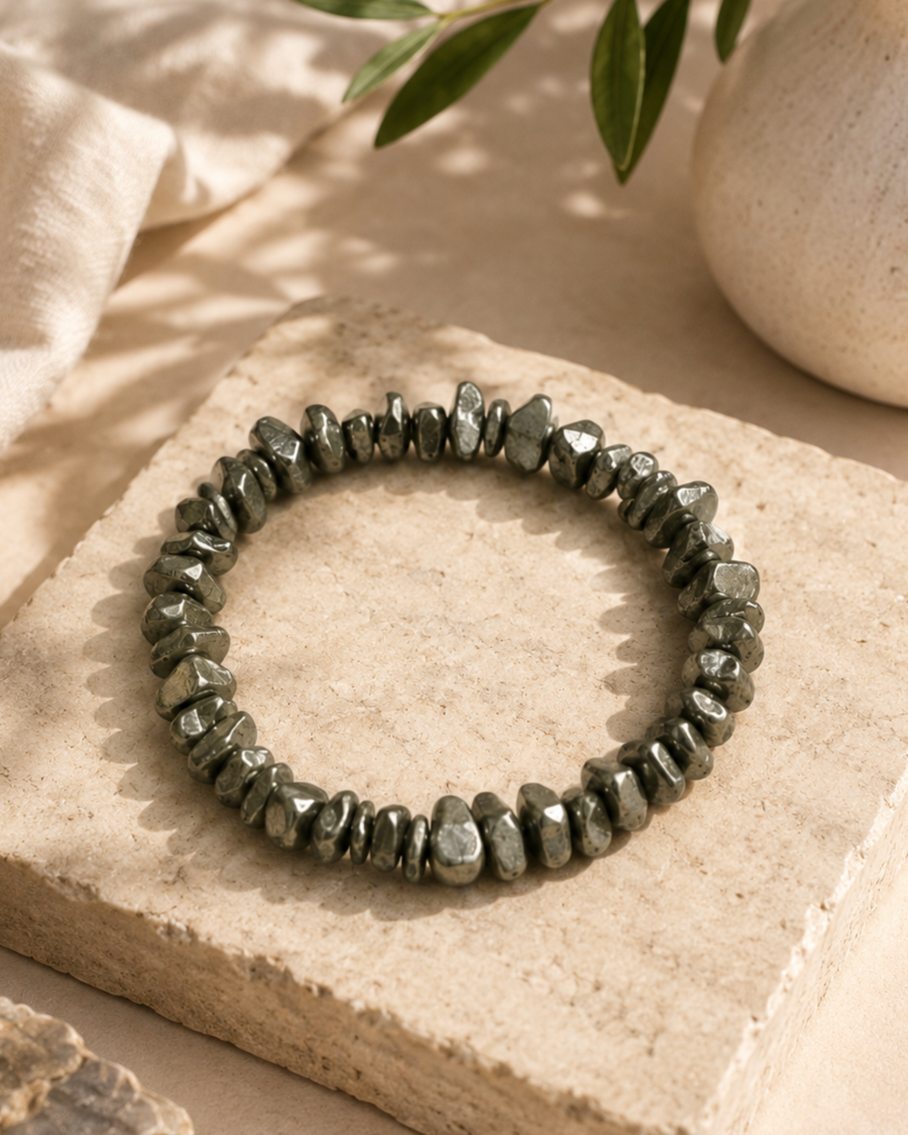 Pyrite Chips Bracelet