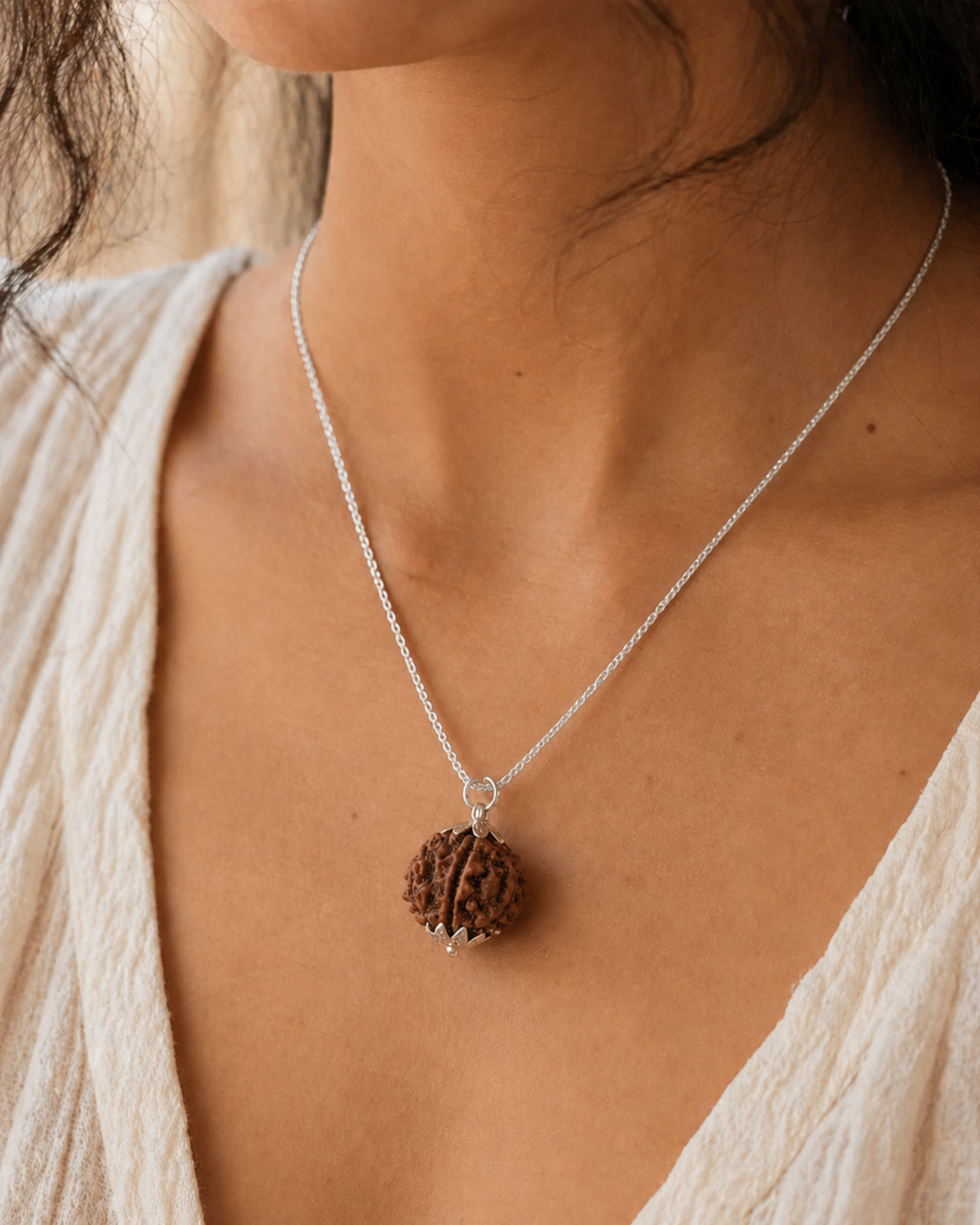 6-Mukhi Nepali Rudraksh (6 मुखी नेपाली रुद्राक्ष)
