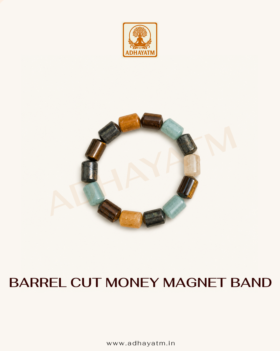 Barrel cut Money Magnet Band