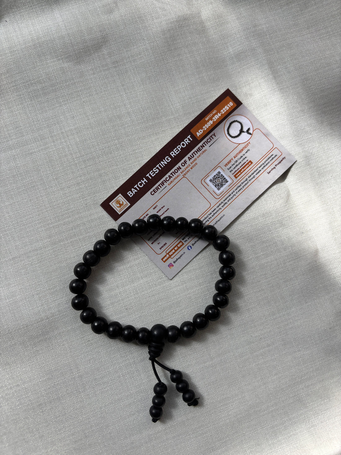 Karungali Balance Band-Natural Ebony Wood
