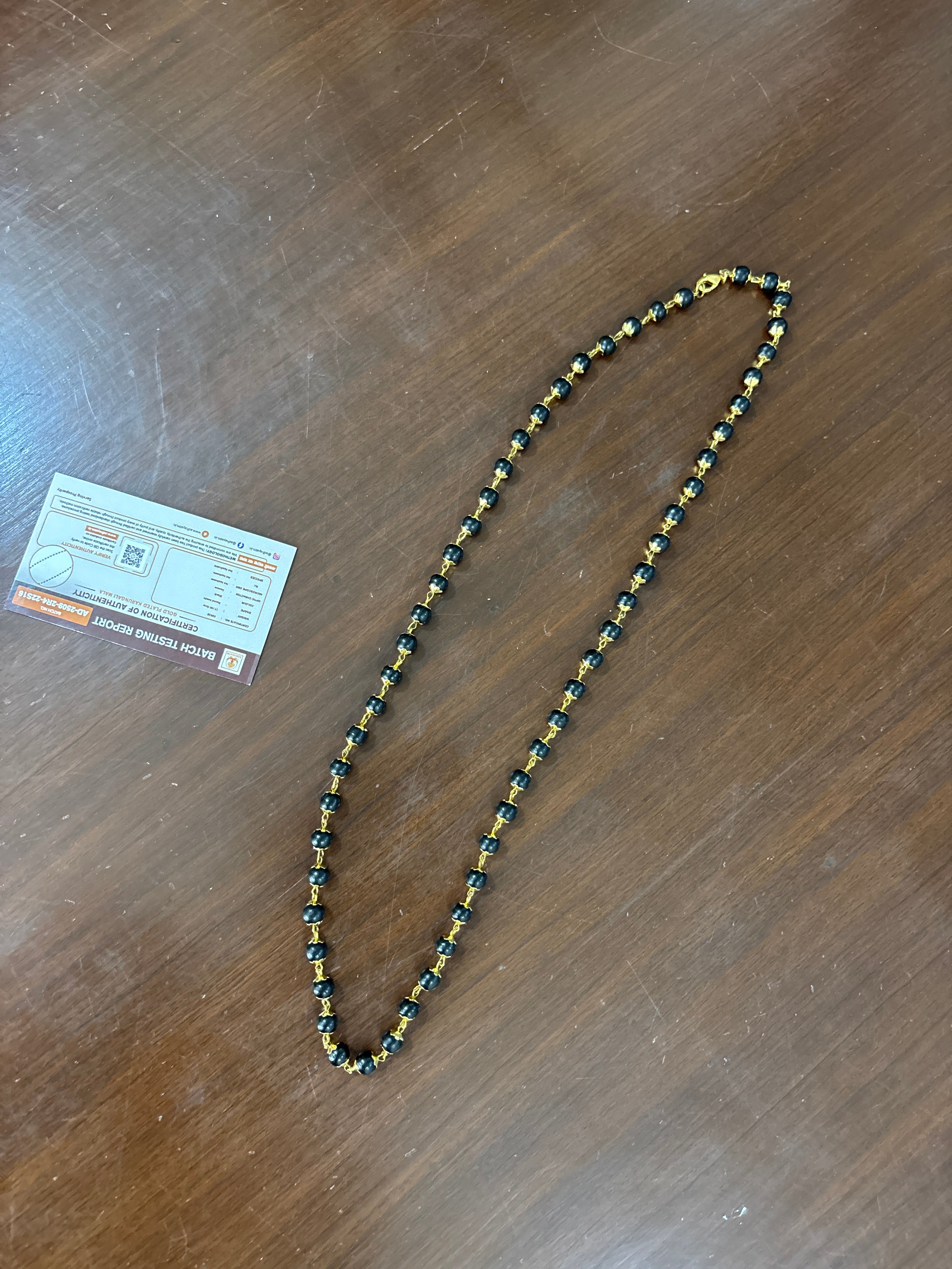Gold Plated Karungali Mala