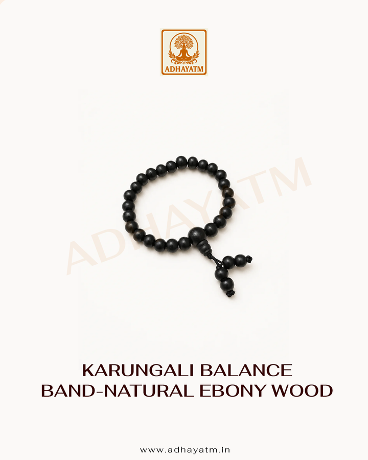 Karungali Balance Band-Natural Ebony Wood