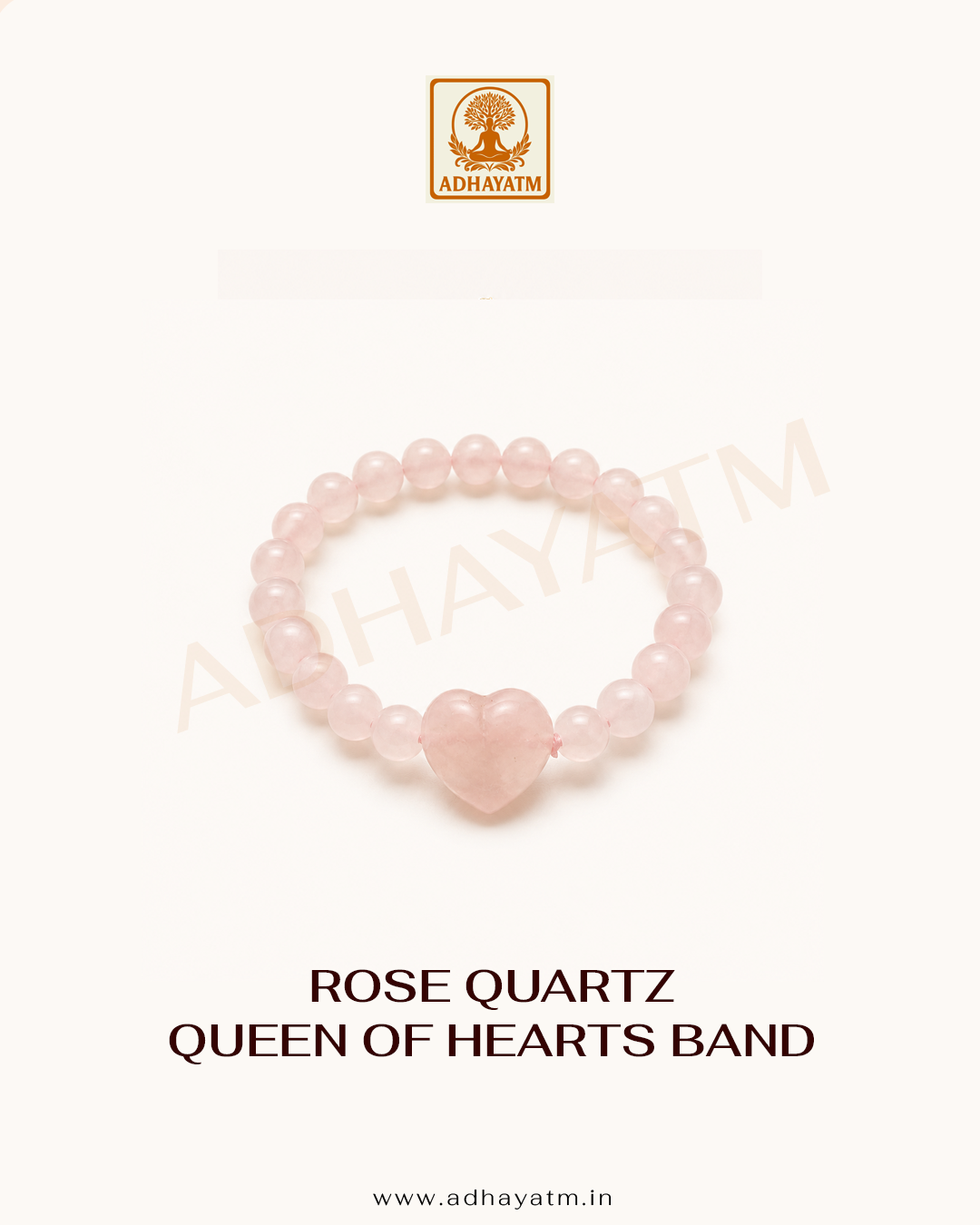 Rose Quartz Queen of Hearts Band