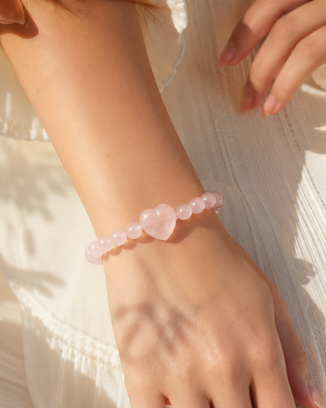 Rose Quartz Queen of Hearts Band