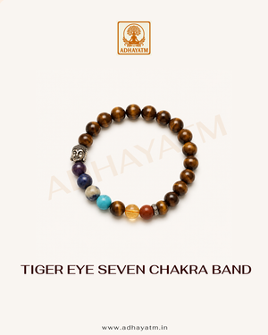 Tiger Eye Seven Chakra Band